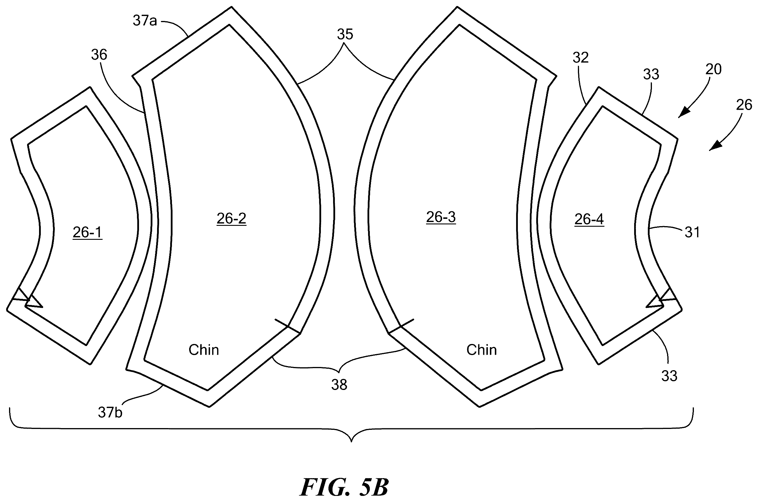Patent US12551737 Figure 5 – Shaped three dimensional mask with replaceable filter