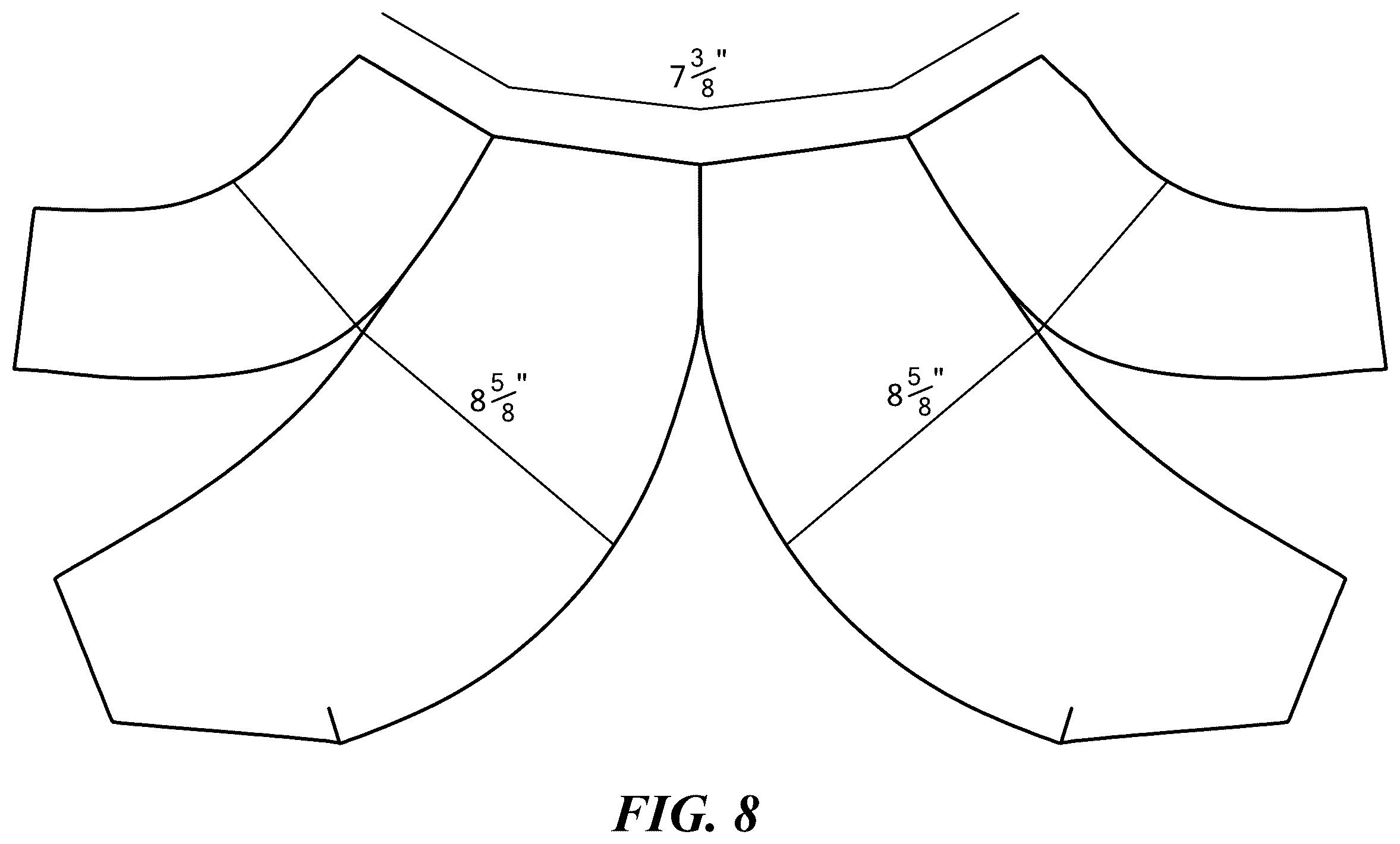 Patent US12551737 Figure 7 – Shaped three dimensional mask with replaceable filter