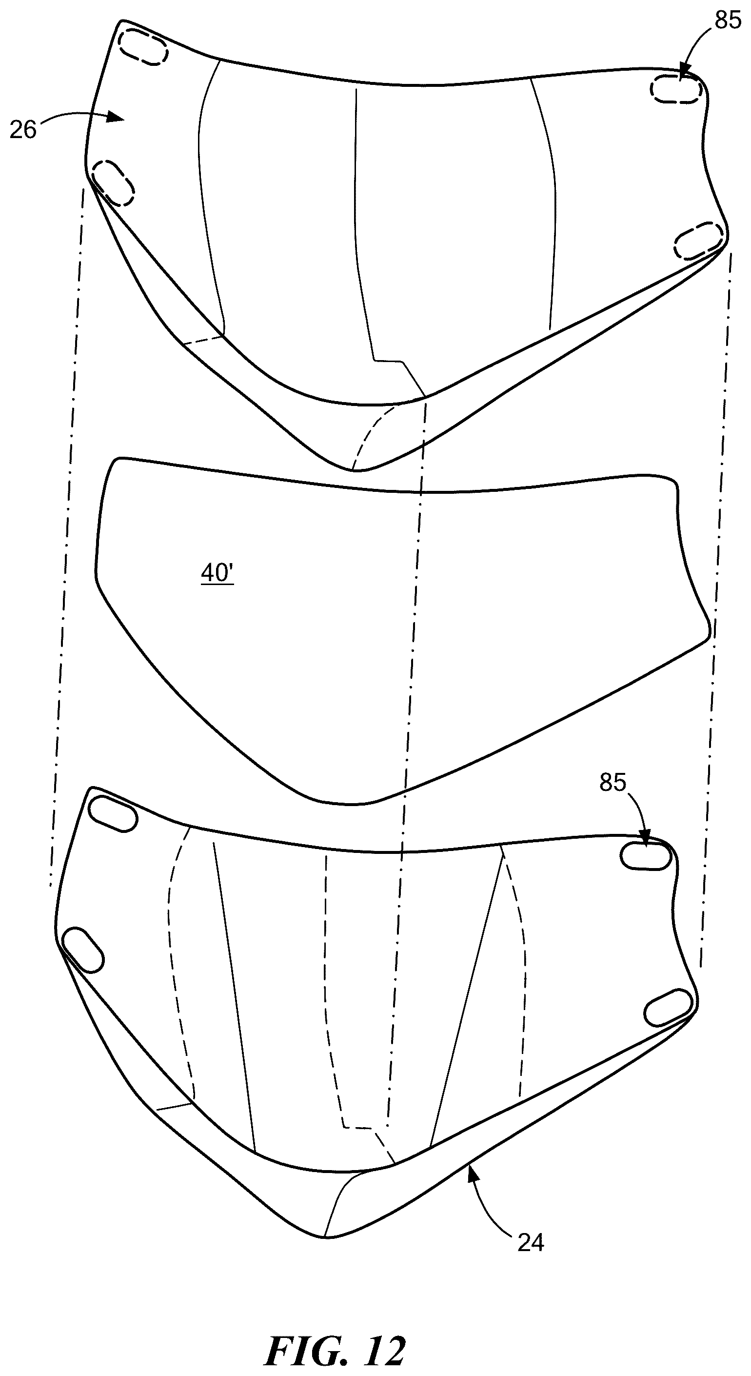 Patent US12551737 Figure 11 – Shaped three dimensional mask with replaceable filter