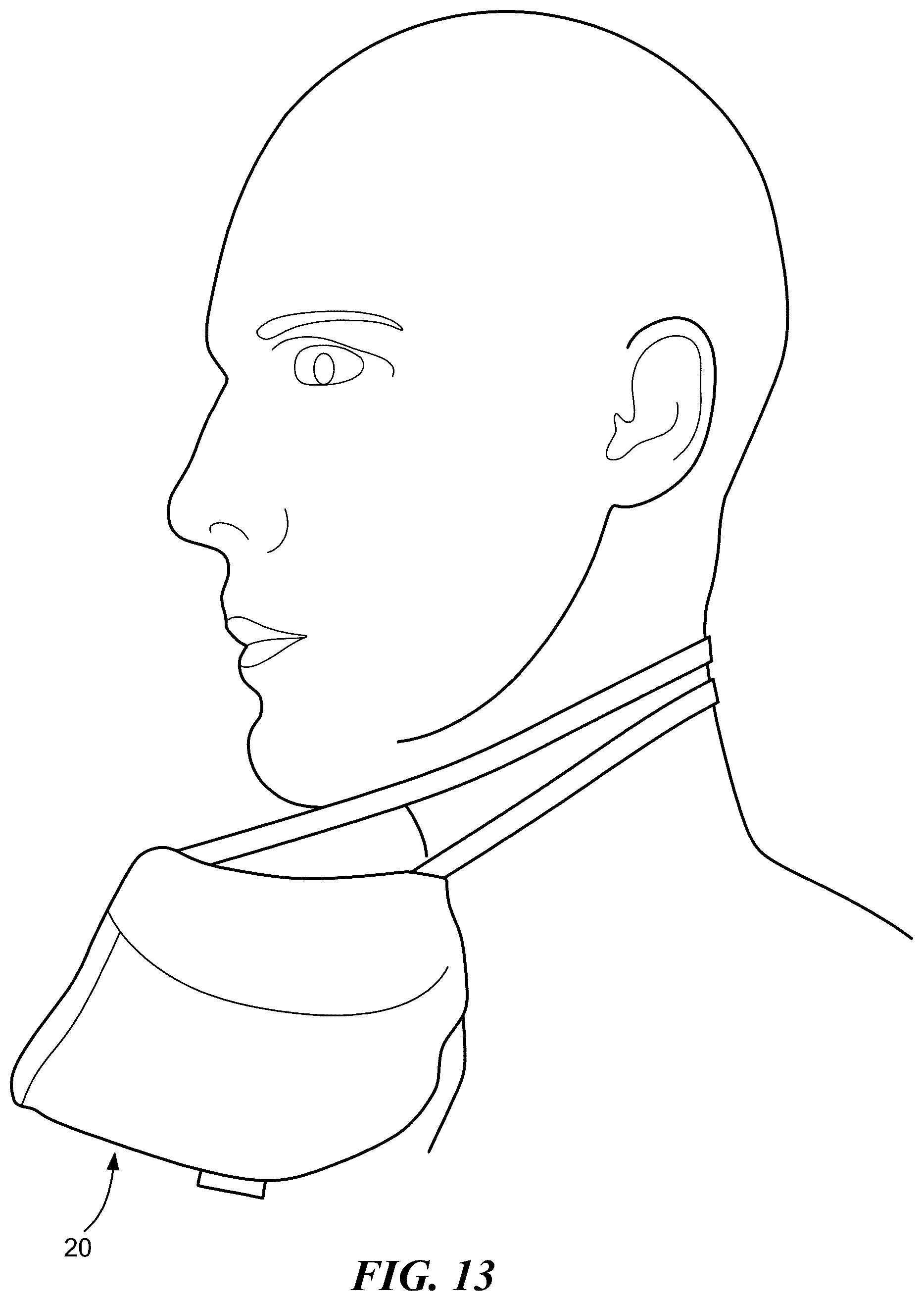 Patent US12551737 Figure 12 – Shaped three dimensional mask with replaceable filter