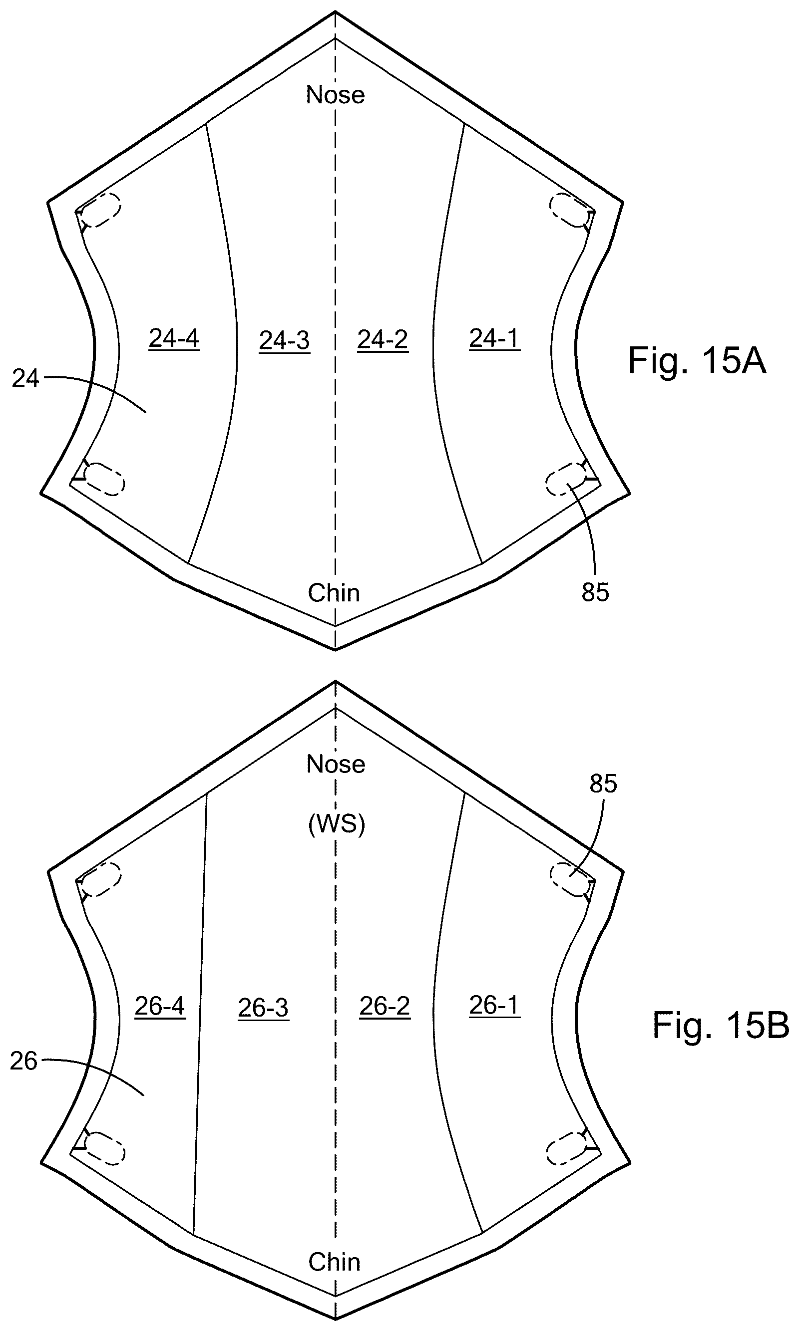 Patent US12551737 Figure 14 – Shaped three dimensional mask with replaceable filter