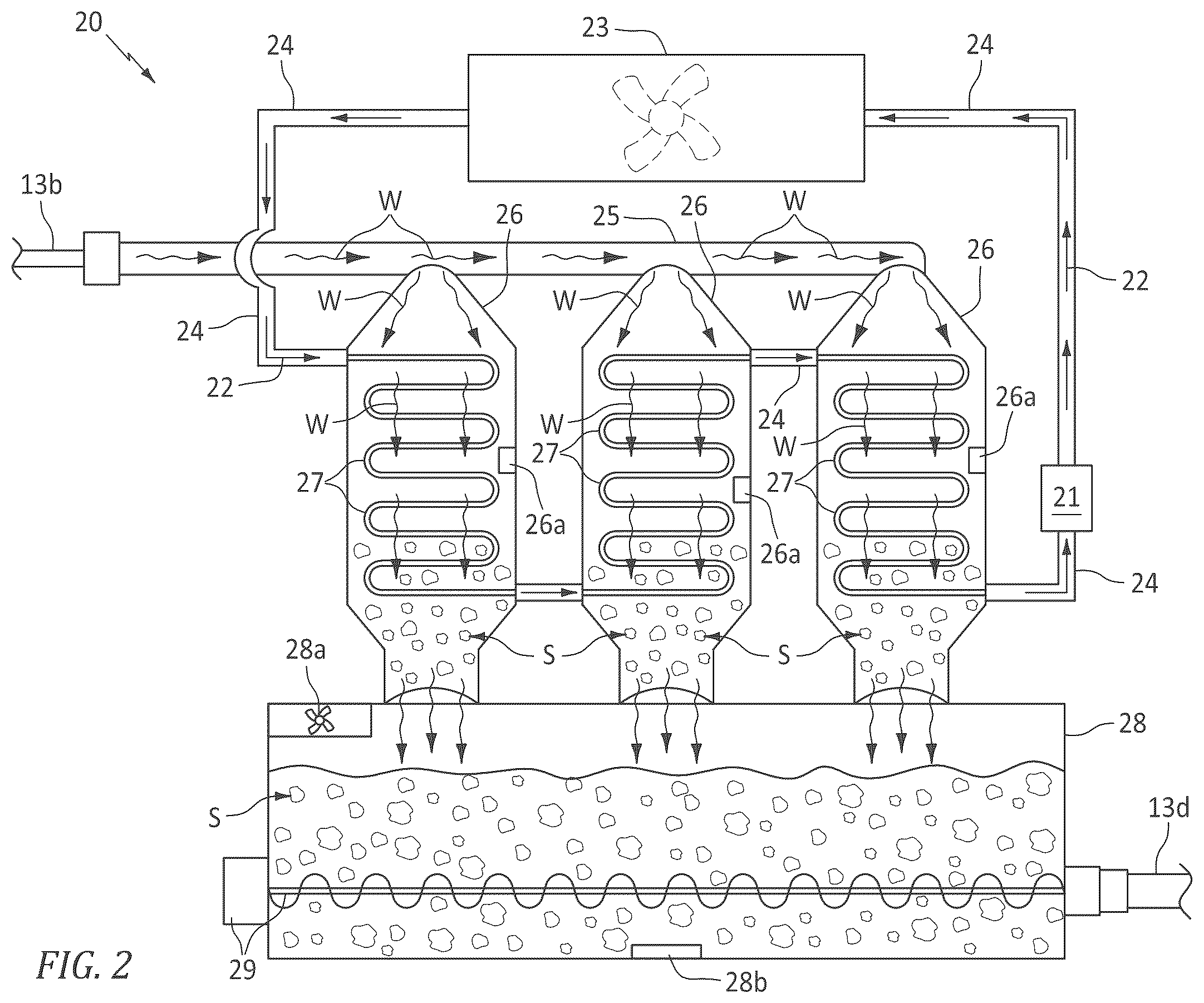 Patent US12551739 Figure 2 – Ice slurry firefighting system