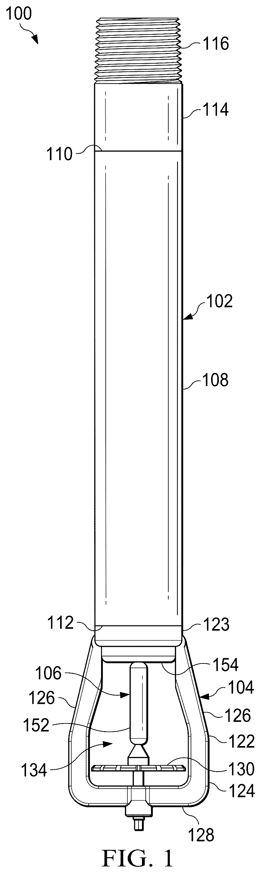 Patent US12551742 Figure 1 – Dual stage fire sprinkler head and fire suppression system
