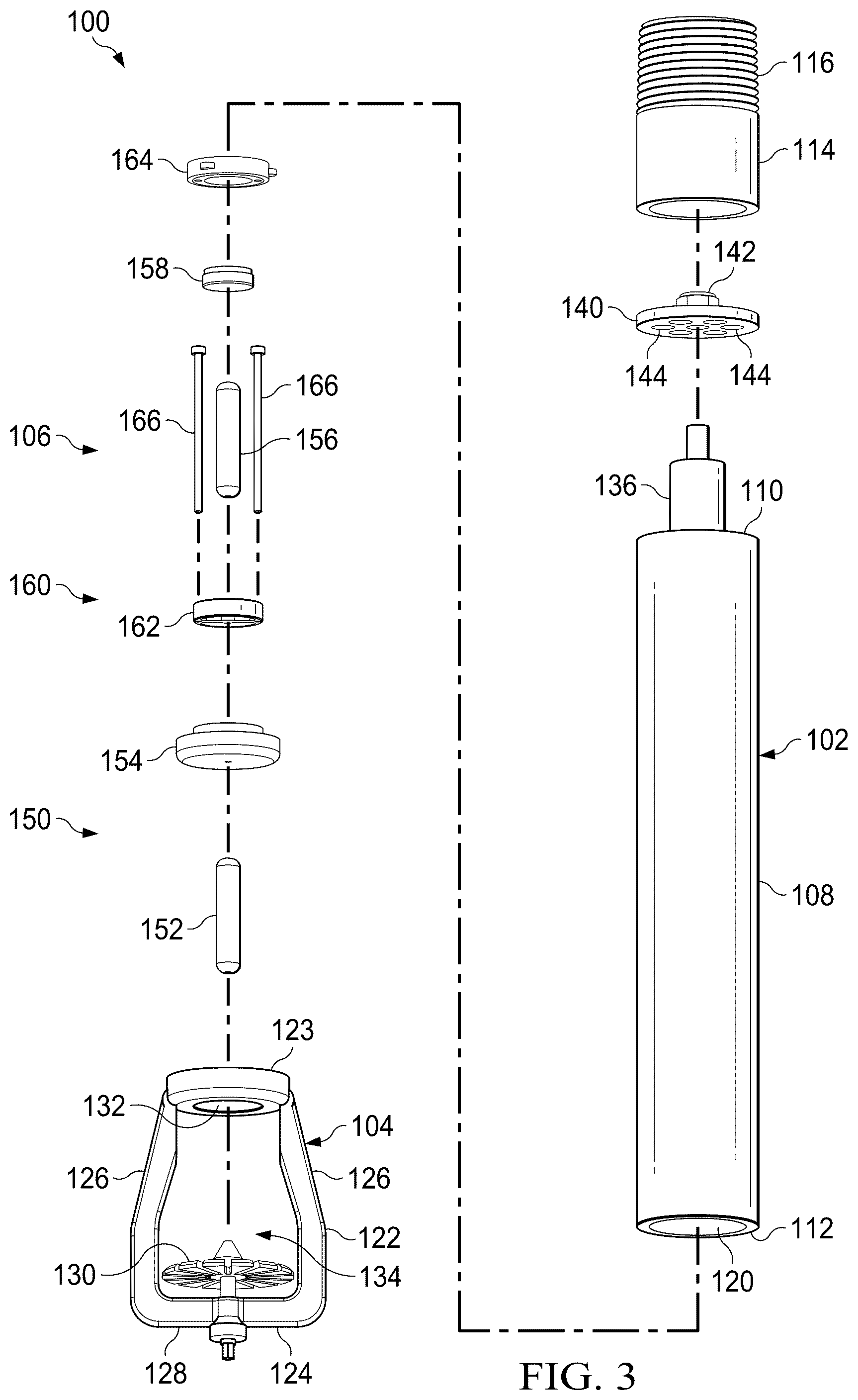 Patent US12551742 Figure 3 – Dual stage fire sprinkler head and fire suppression system