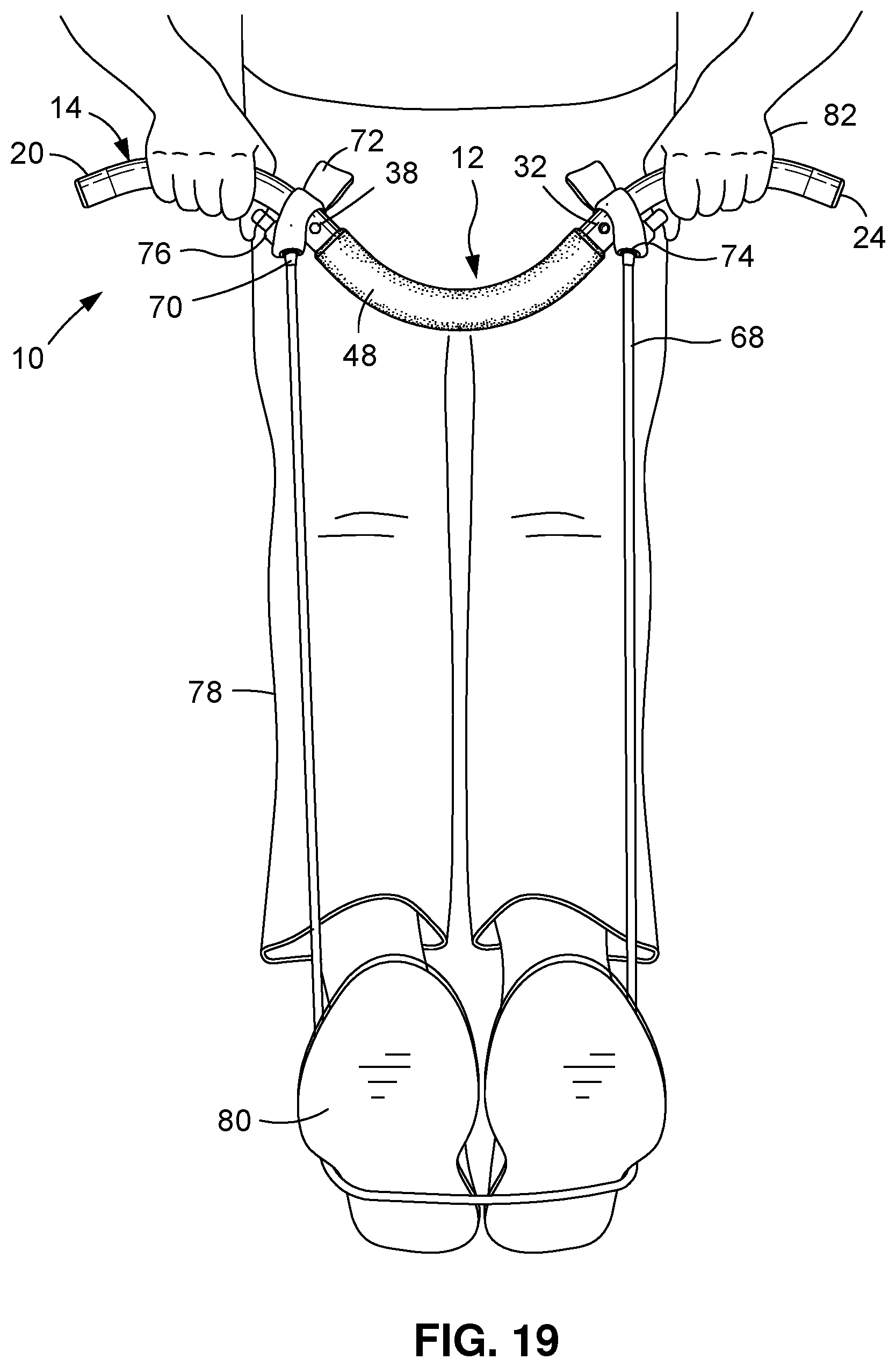 Patent US12551743 Figure 8 – Exercise device and methods for use