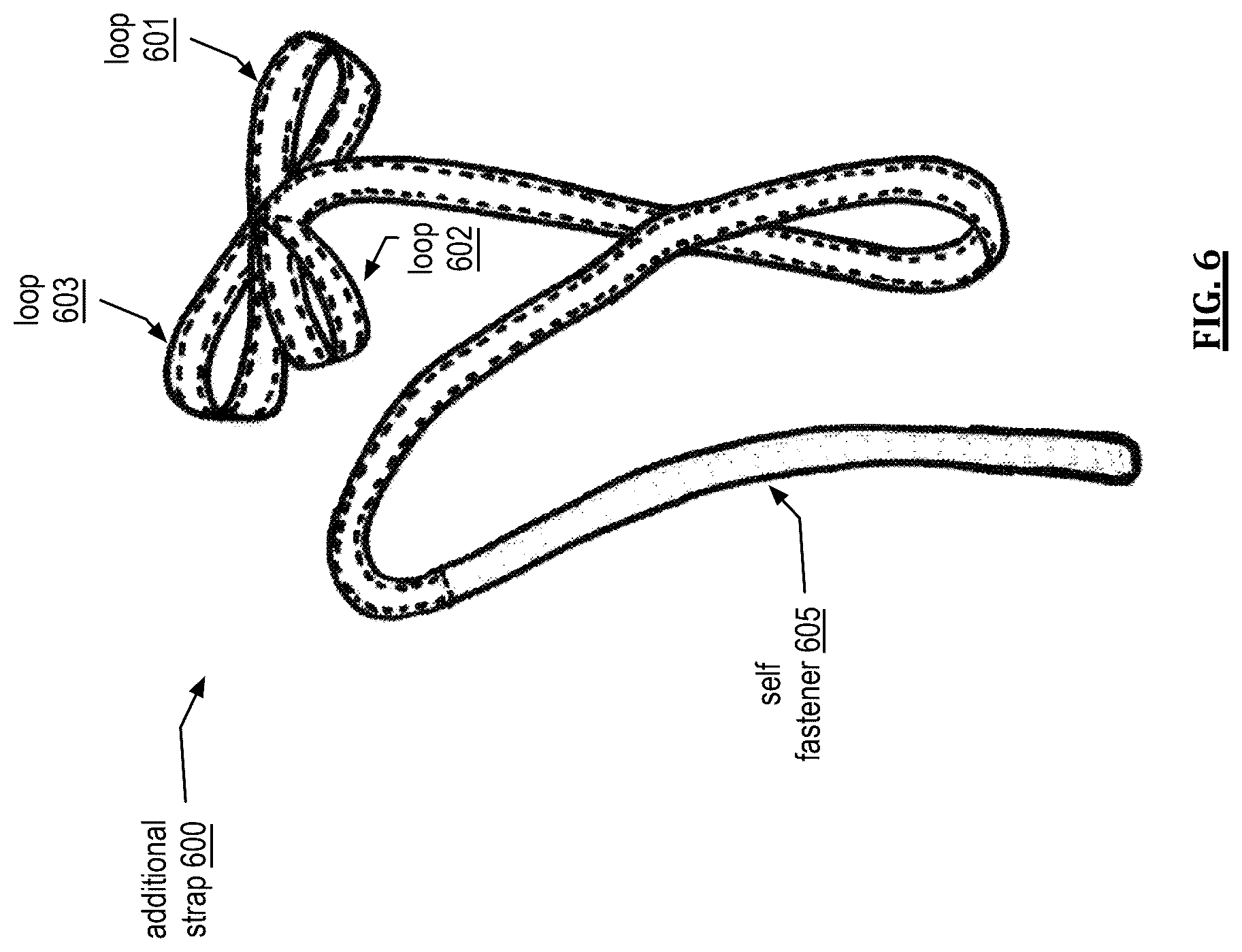 Patent US12551747 Figure 6 – Weightlifting facilitator straps