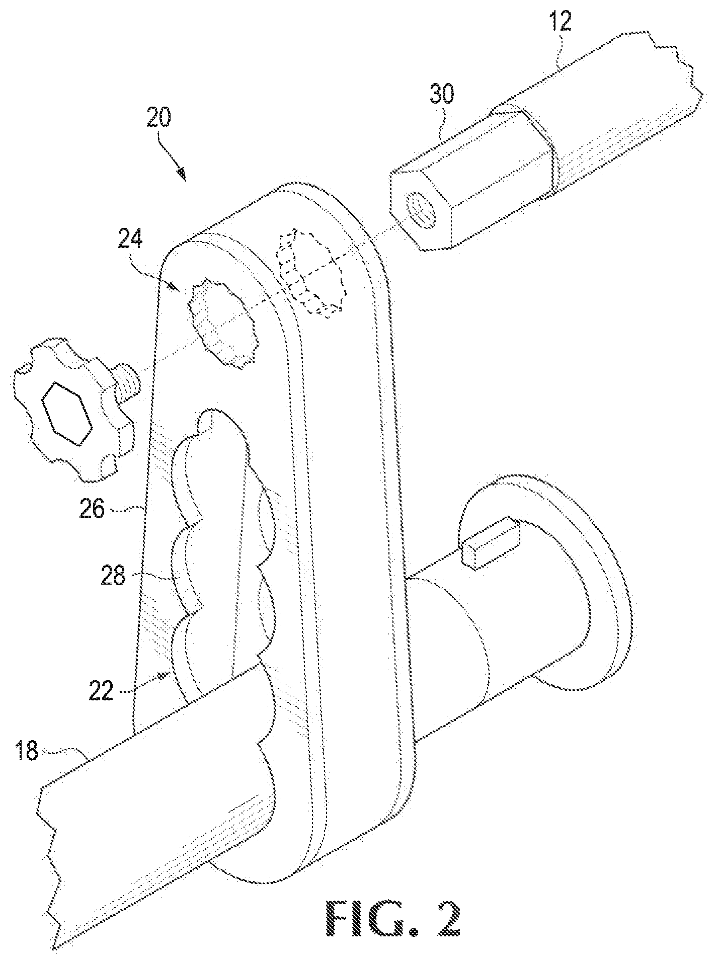 Patent US12551748 Figure 2 – Multi-position strength bar