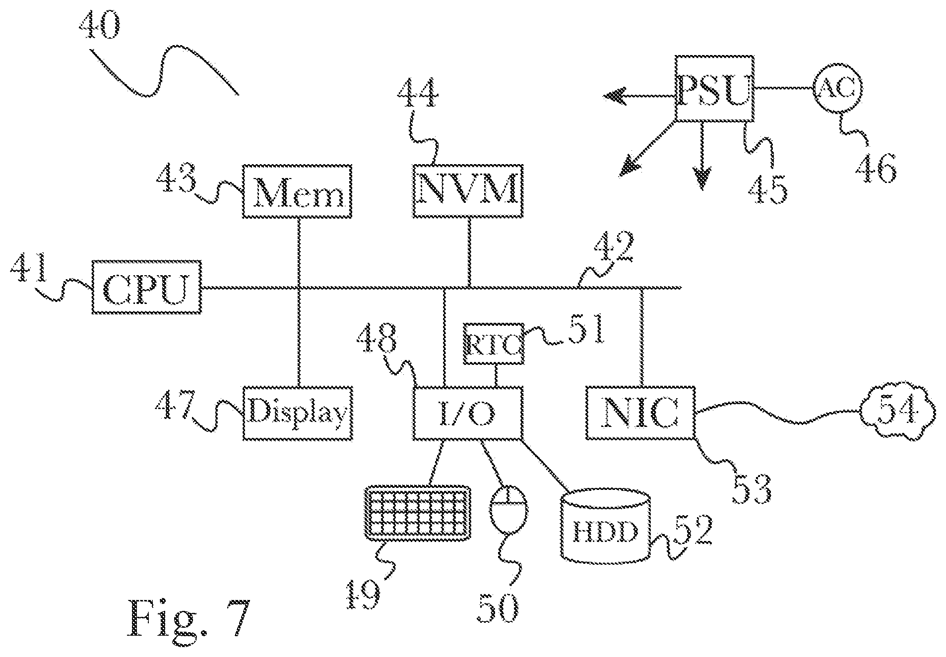 Patent US12551750 Figure 8 – Stationary exercise bike for use in a correctional facility