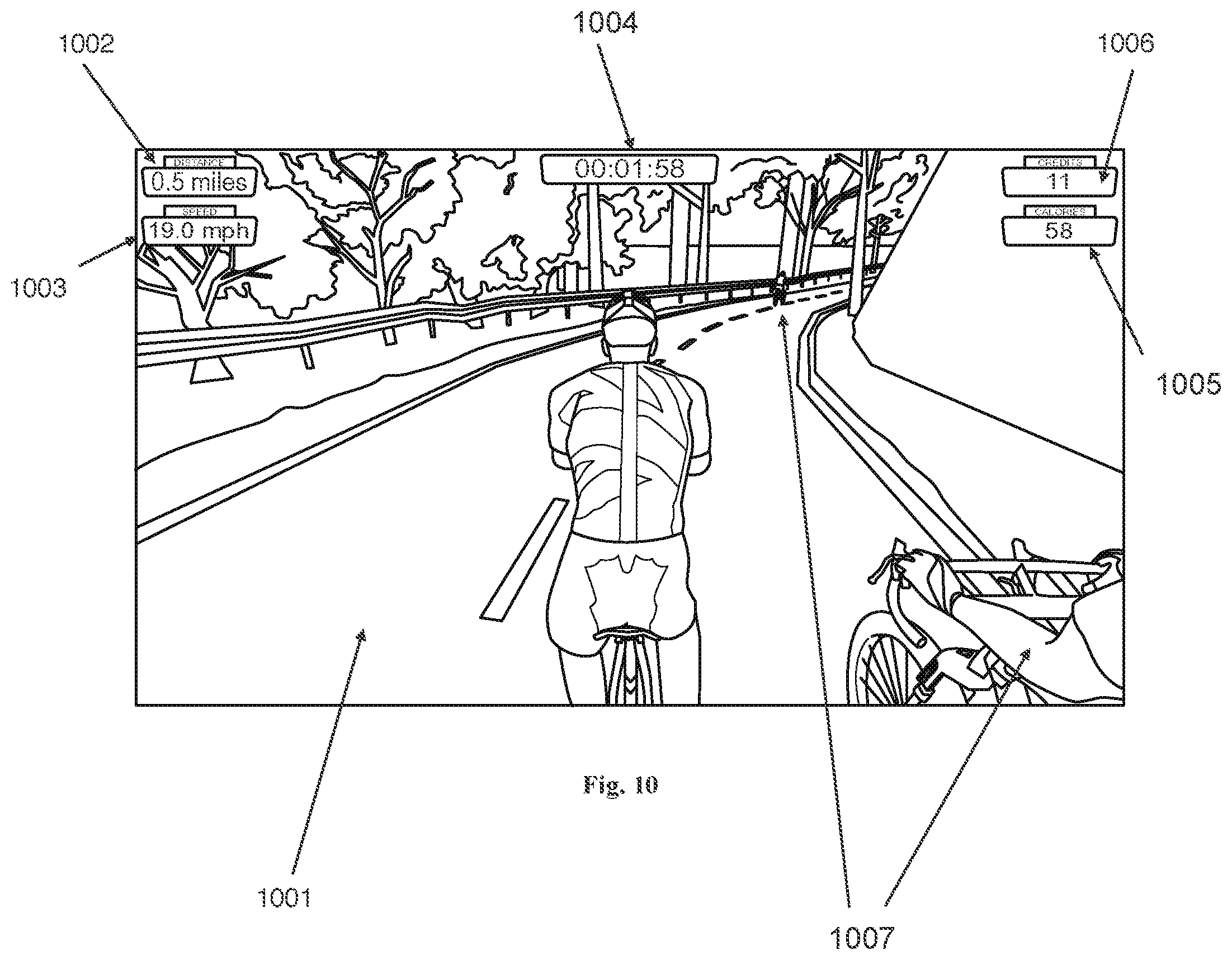 Patent US12551750 Figure 12 – Stationary exercise bike for use in a correctional facility