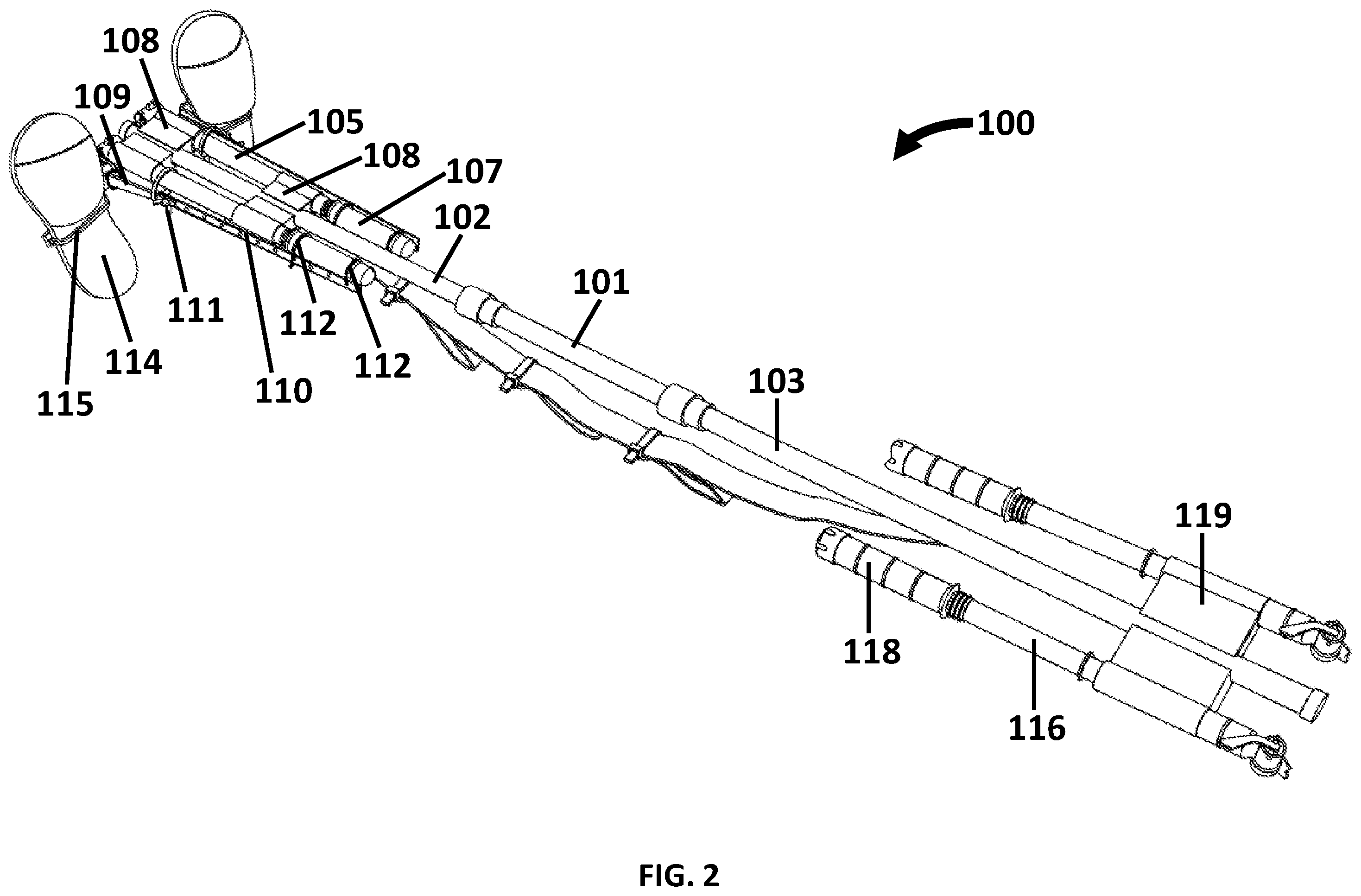 Patent US12551751 Figure 2 – Portable rehabilitation device and methods of use