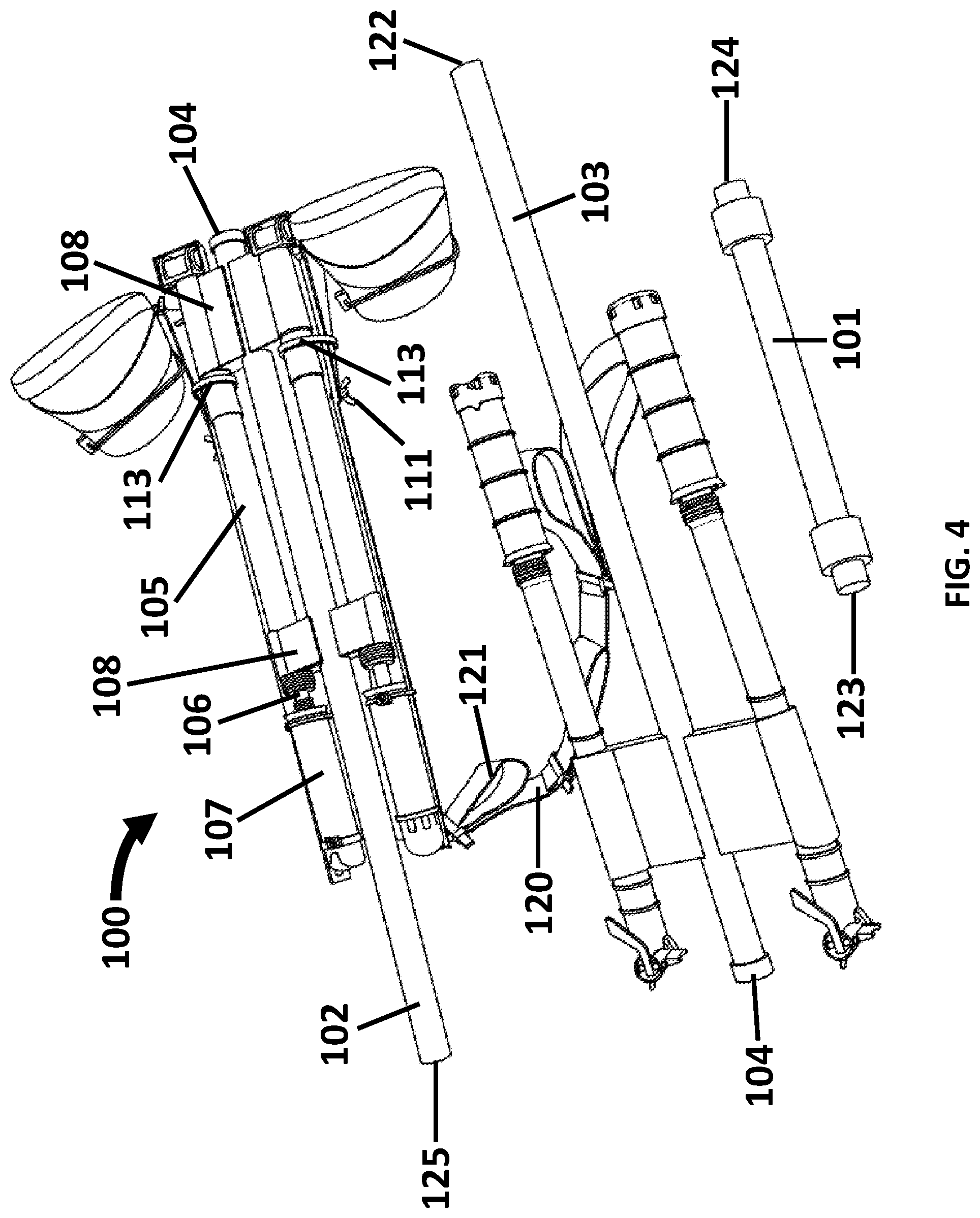Patent US12551751 Figure 4 – Portable rehabilitation device and methods of use