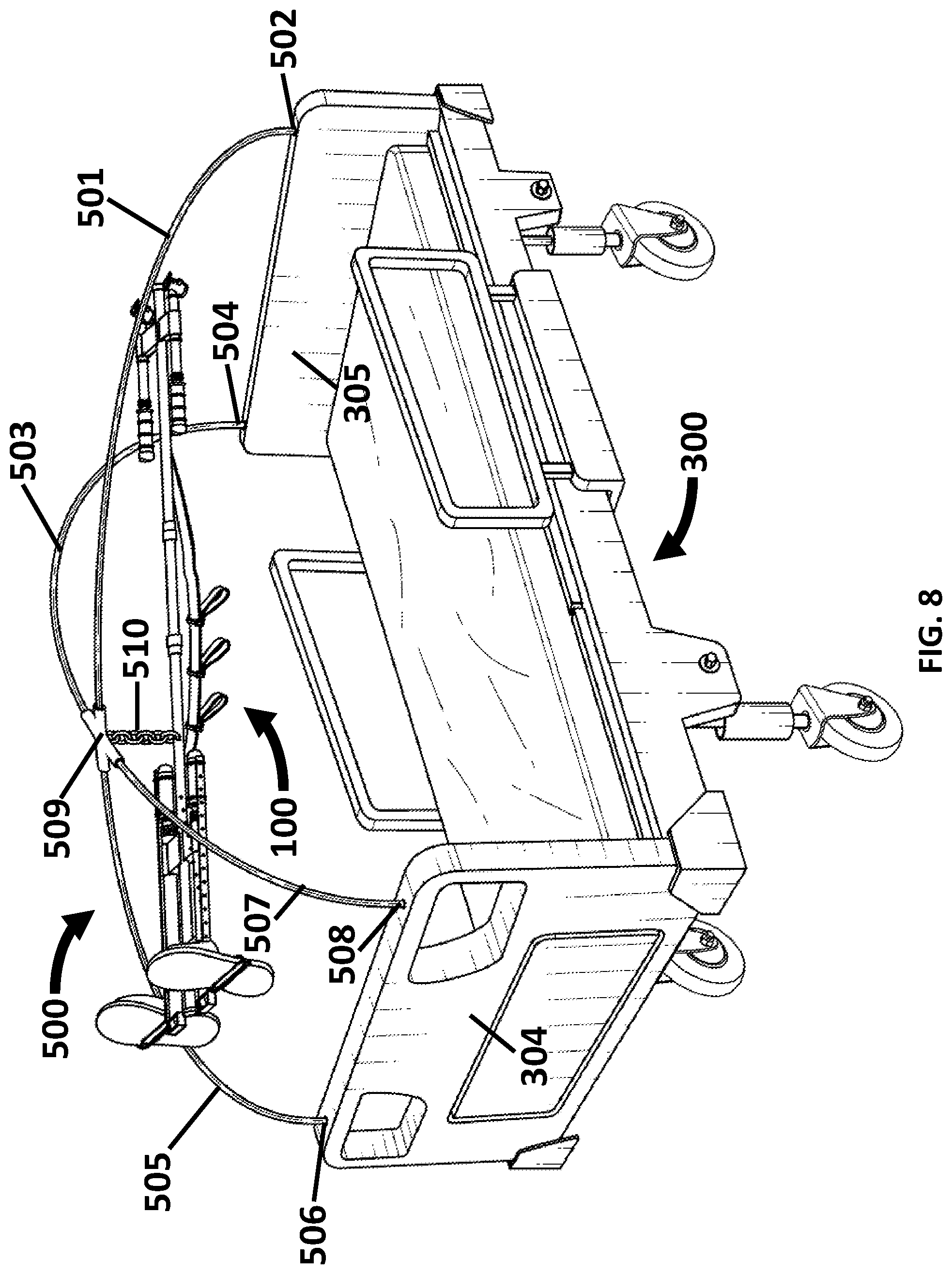 Patent US12551751 Figure 8 – Portable rehabilitation device and methods of use