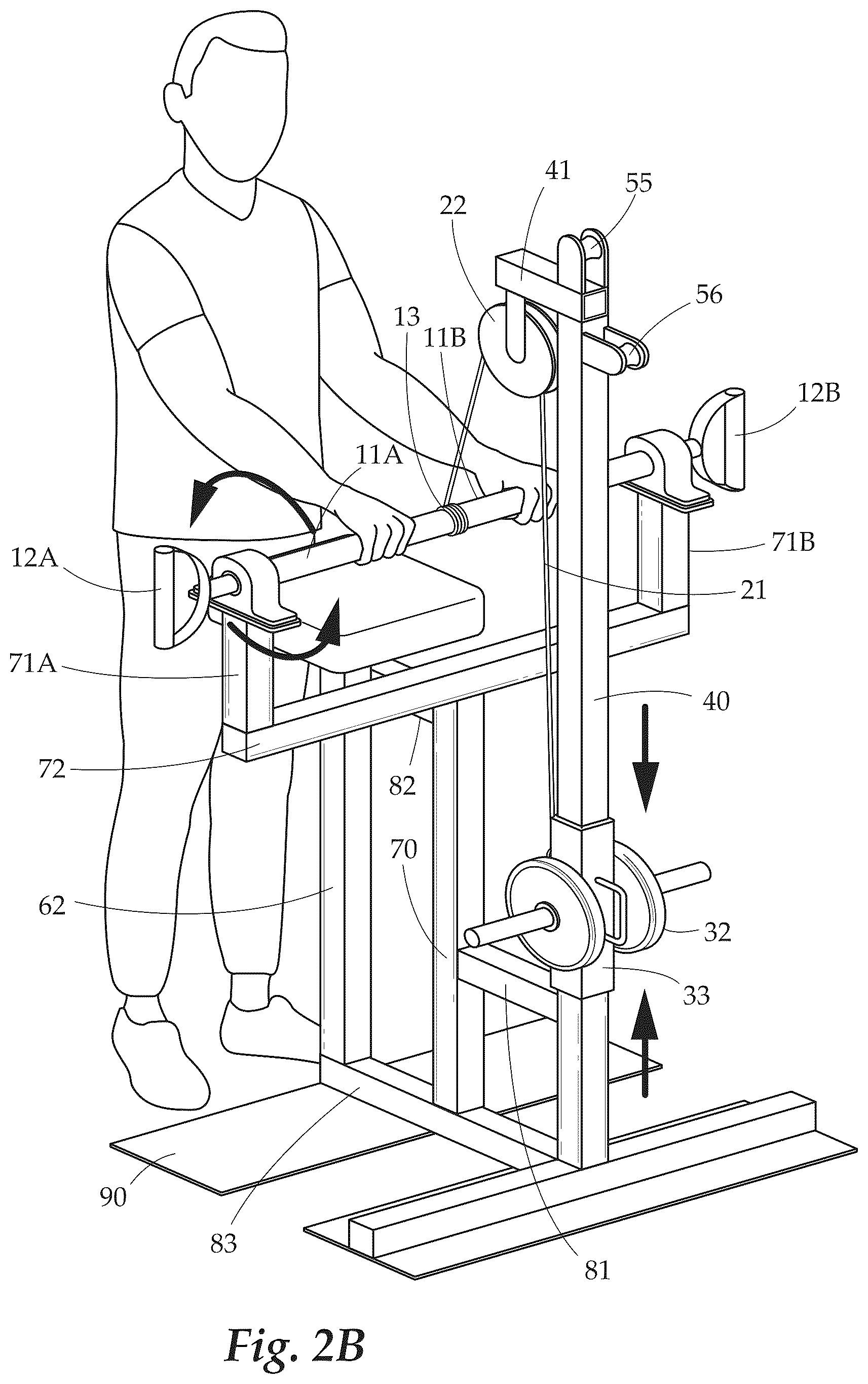 Patent US12551753 Figure 3 – Multi-use strength training device for armwreslters