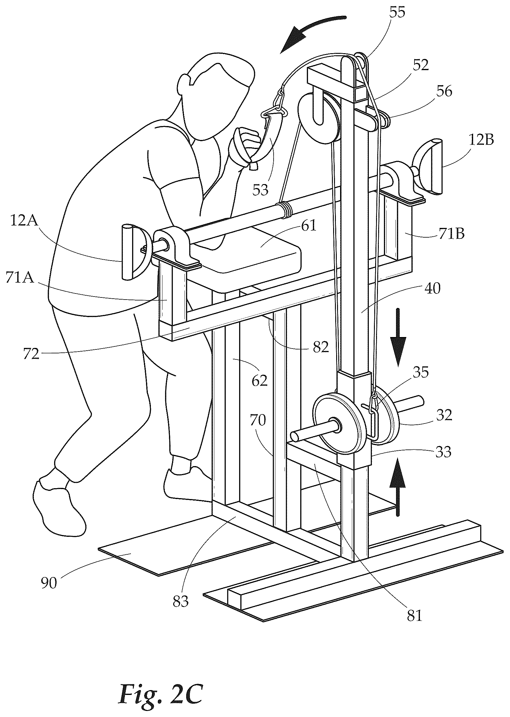 Patent US12551753 Figure 4 – Multi-use strength training device for armwreslters