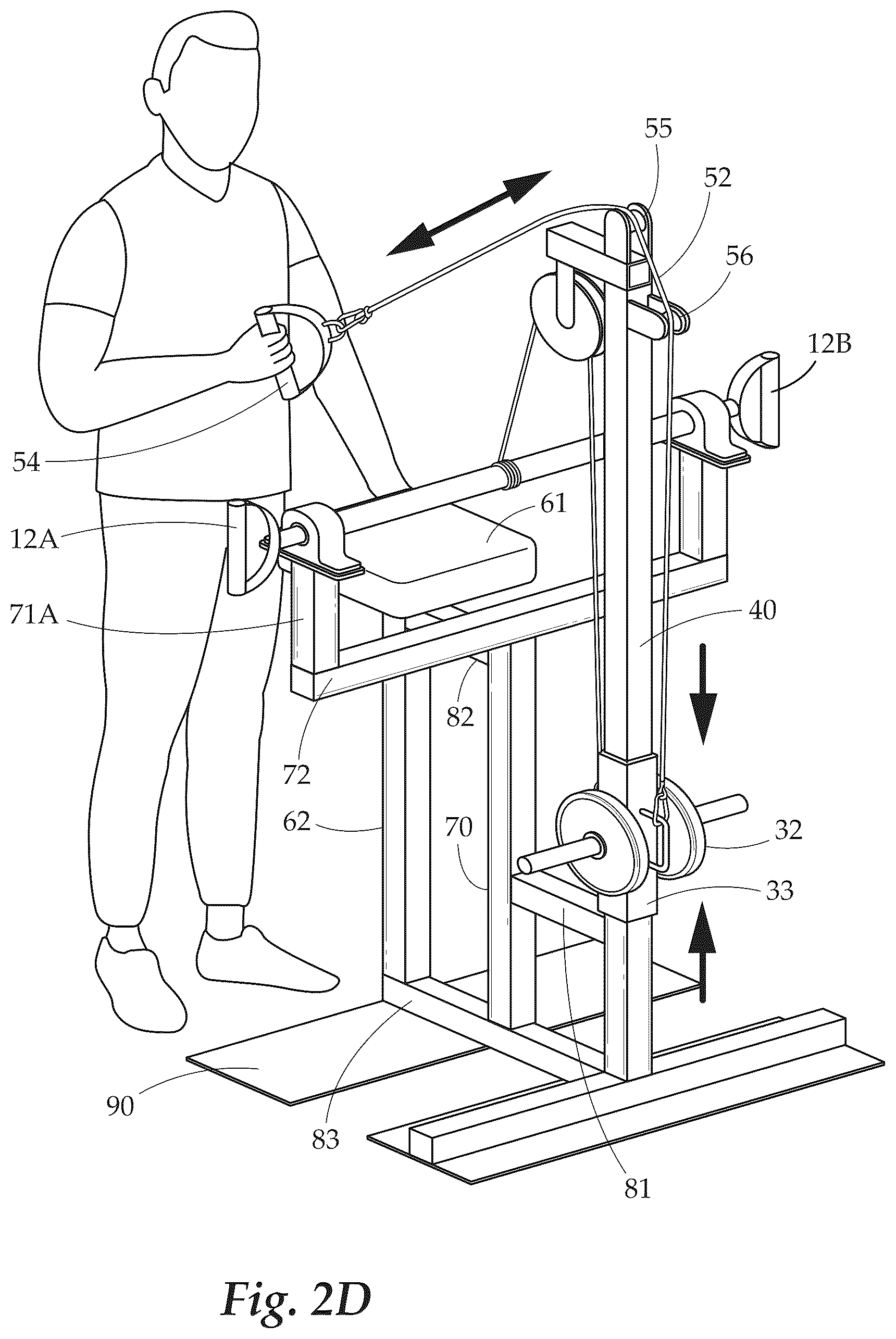 Patent US12551753 Figure 5 – Multi-use strength training device for armwreslters