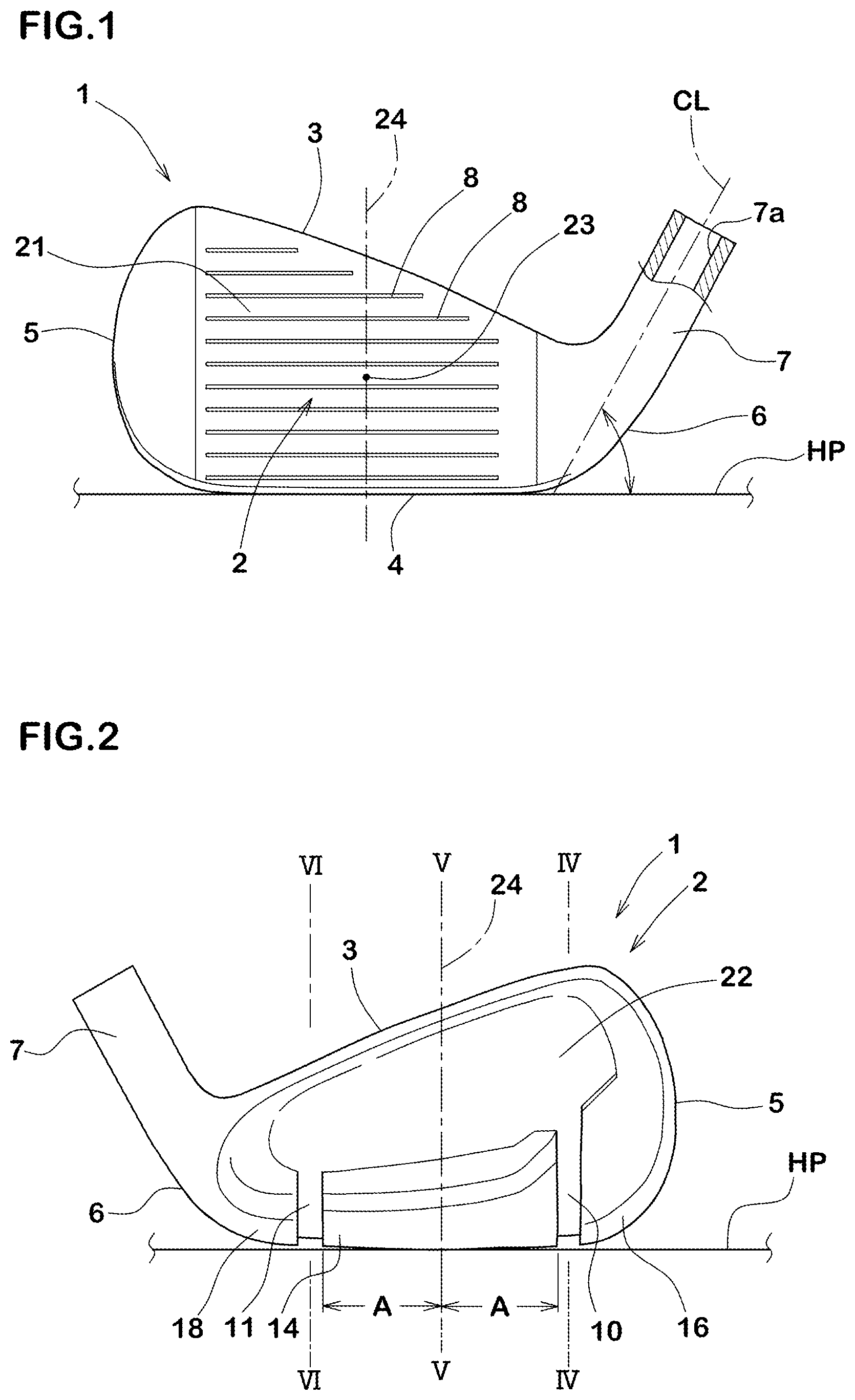 Patent US12551763 Figure 1 – Iron golf club head