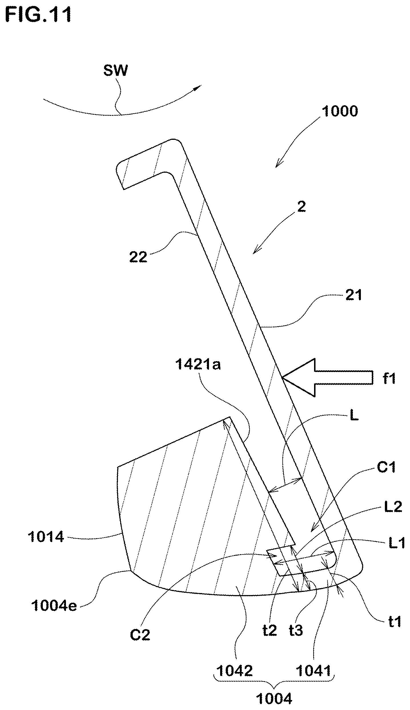 Patent US12551763 Figure 7 – Iron golf club head