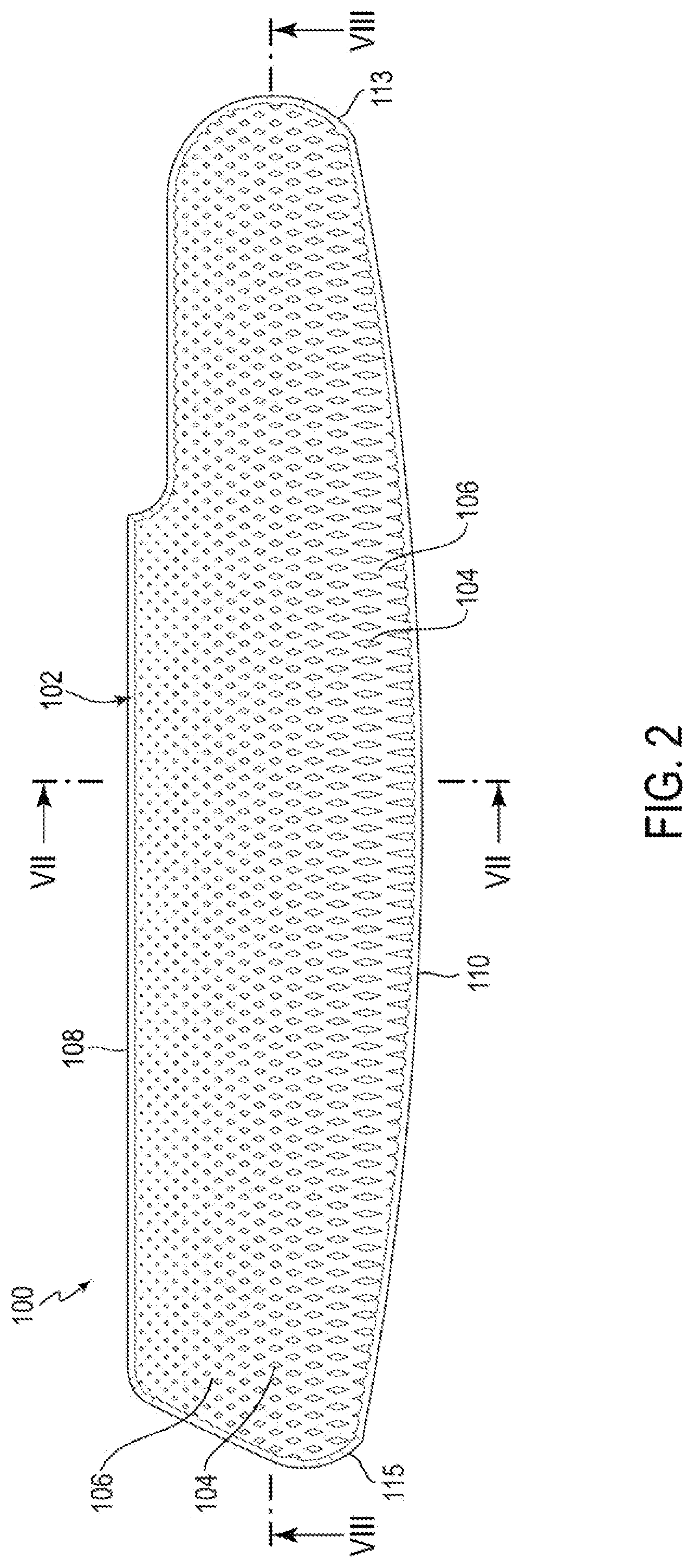 Patent US12551764 Figure 2 – Golf club with grooved striking face