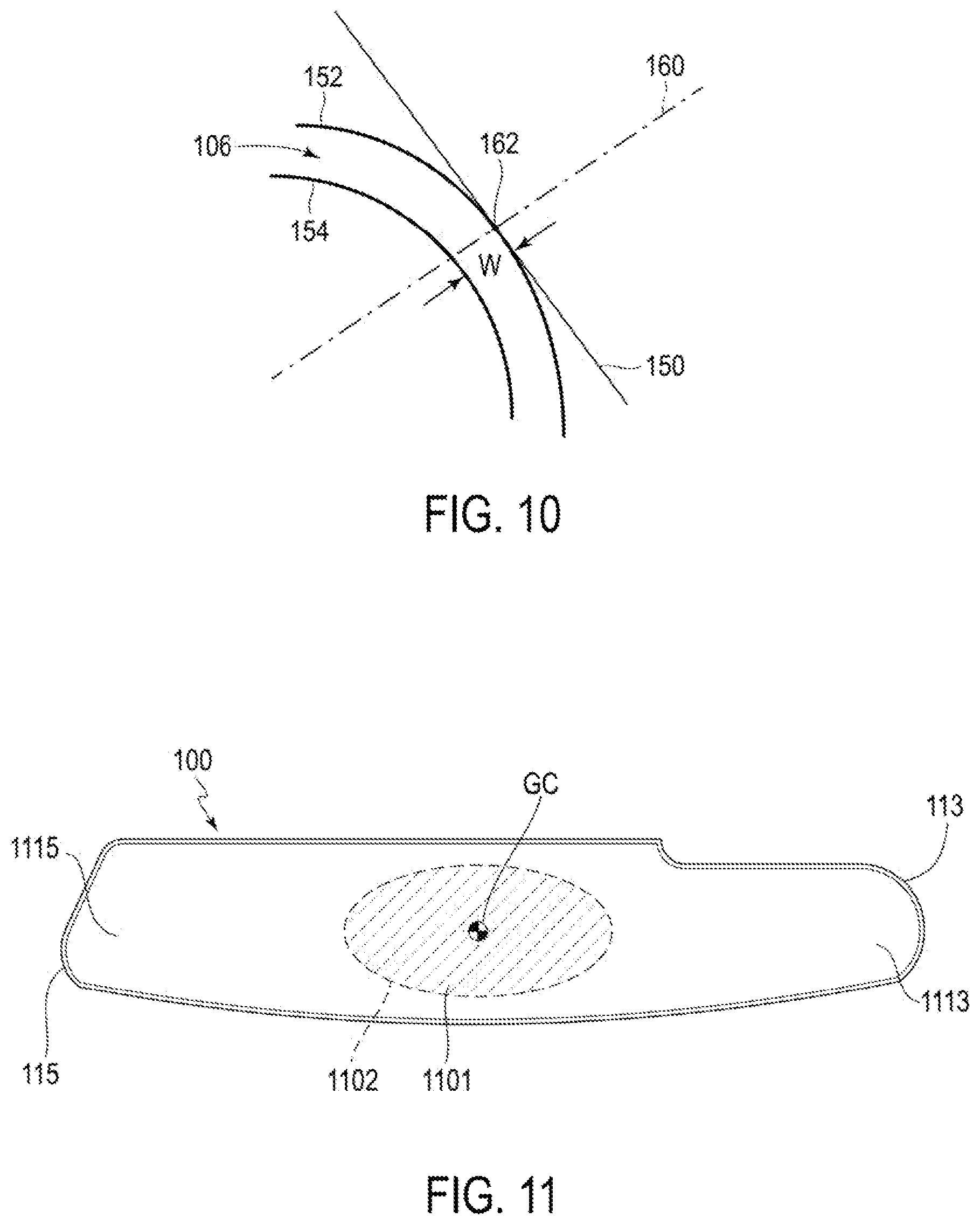 Patent US12551764 Figure 10 – Golf club with grooved striking face