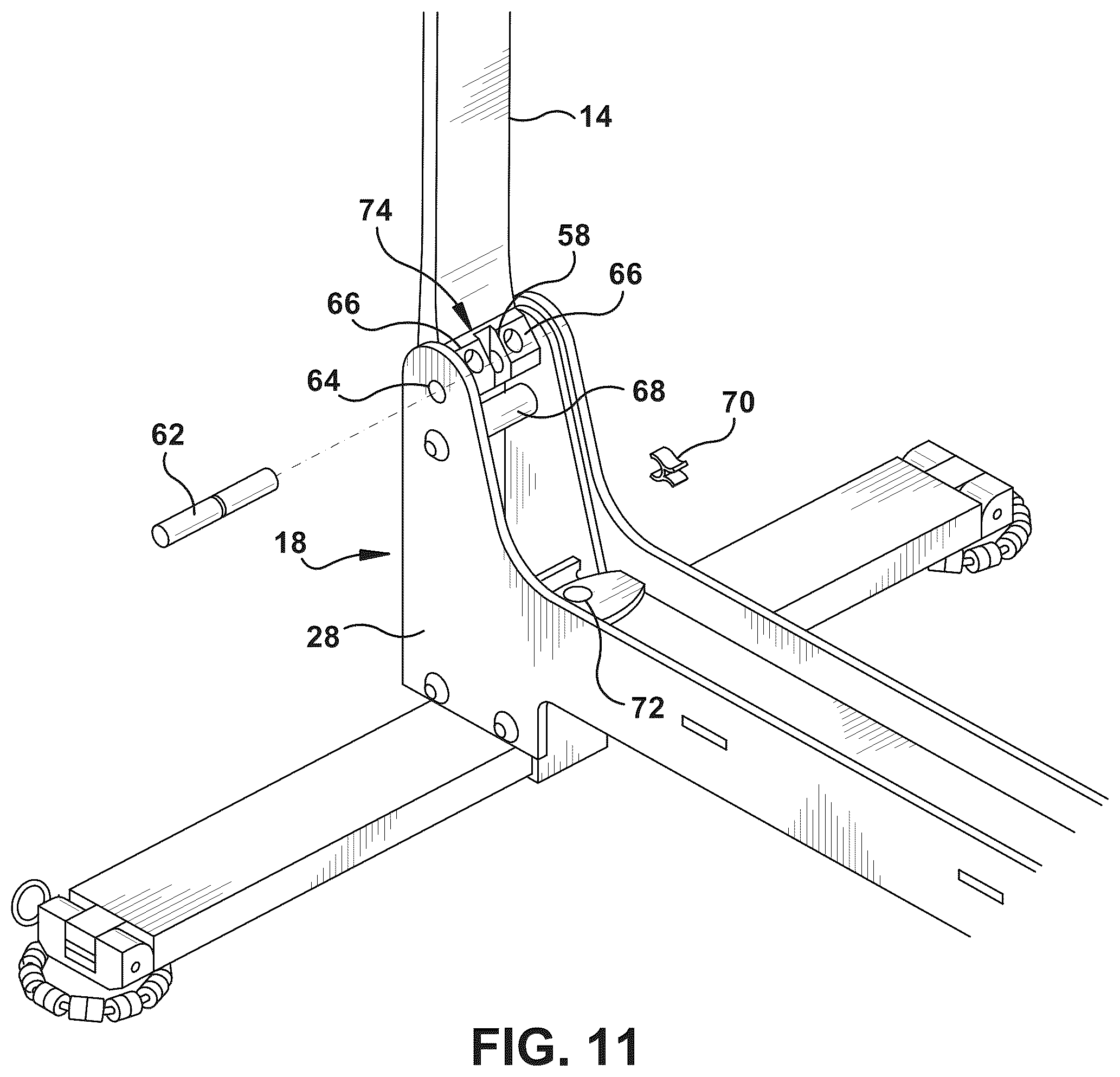 Patent US12551766 Figure 7 – Pickleball net