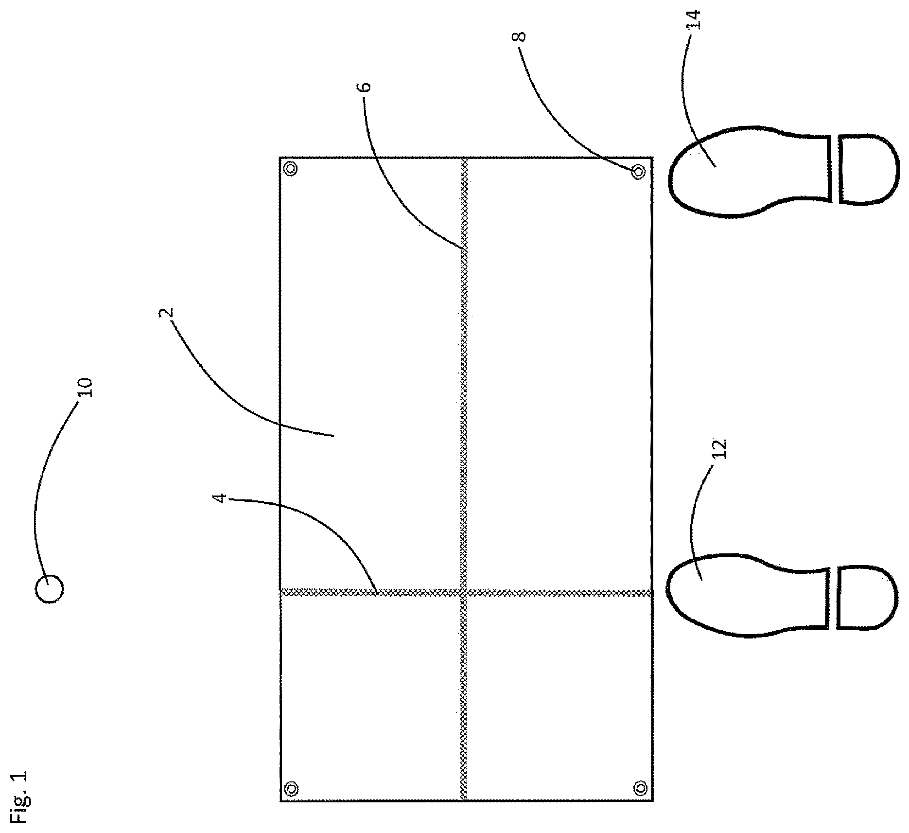Patent US12551772 Figure 1 – Golf ball address training method
