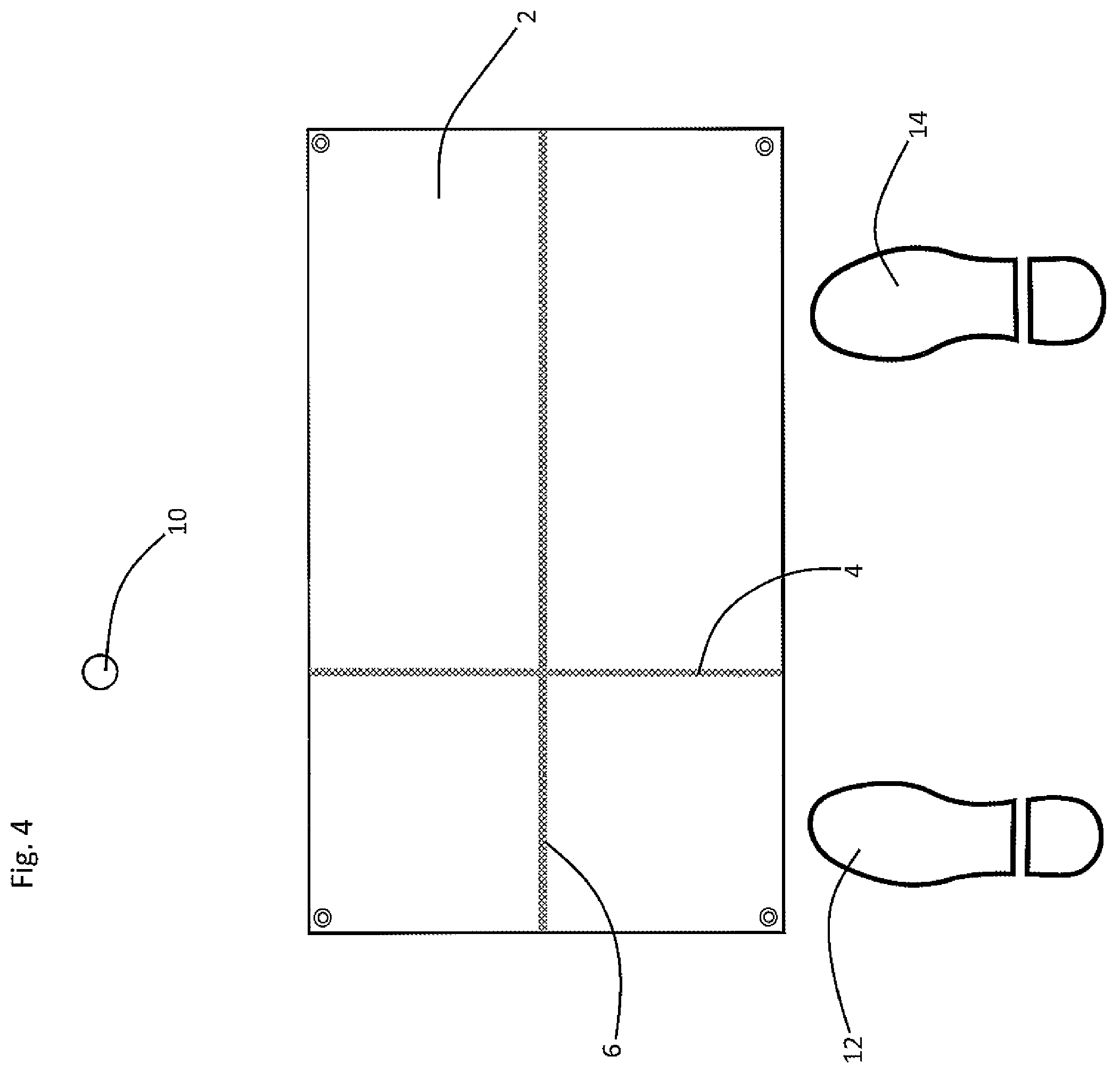 Patent US12551772 Figure 4 – Golf ball address training method