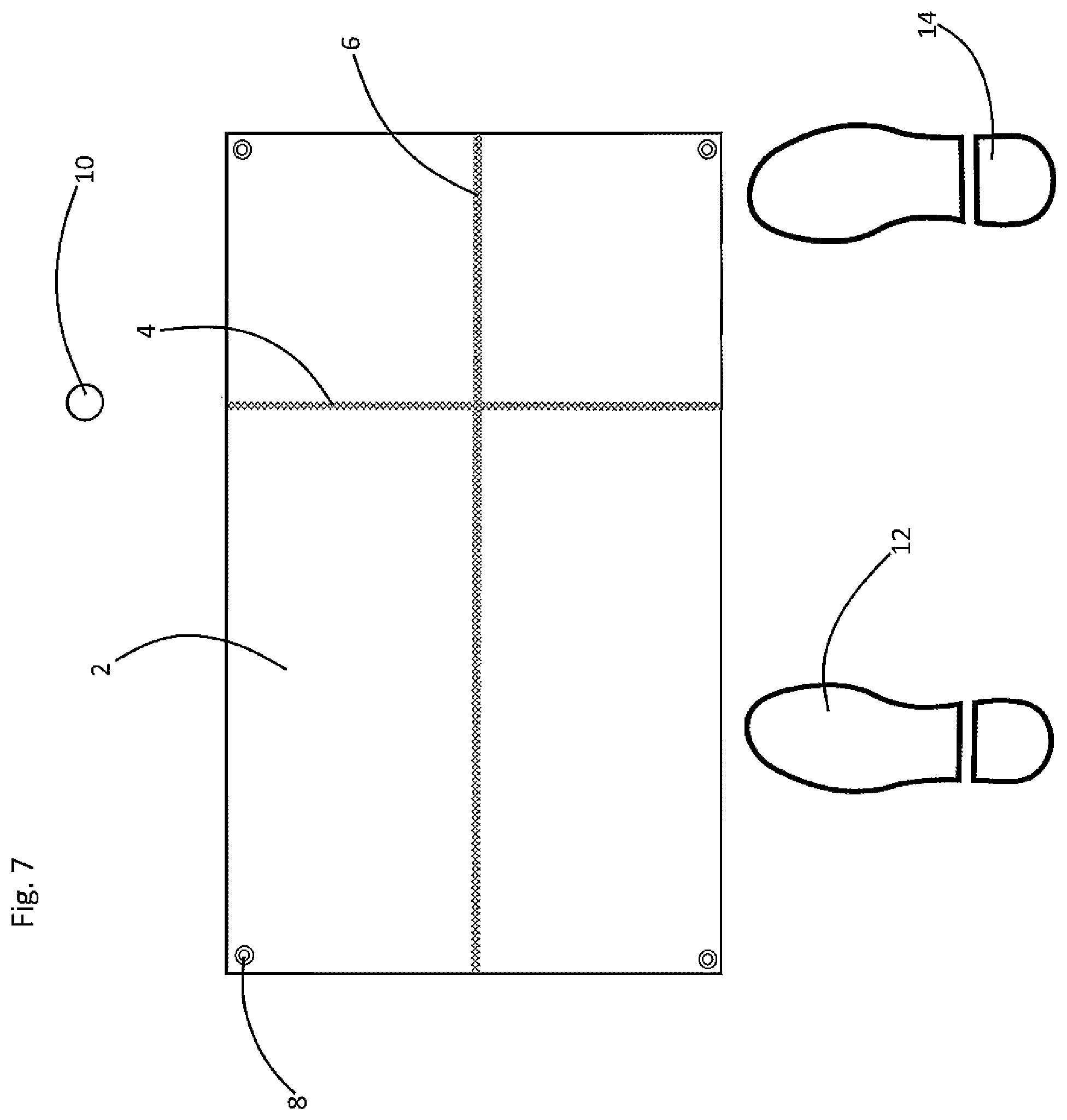 Patent US12551772 Figure 7 – Golf ball address training method