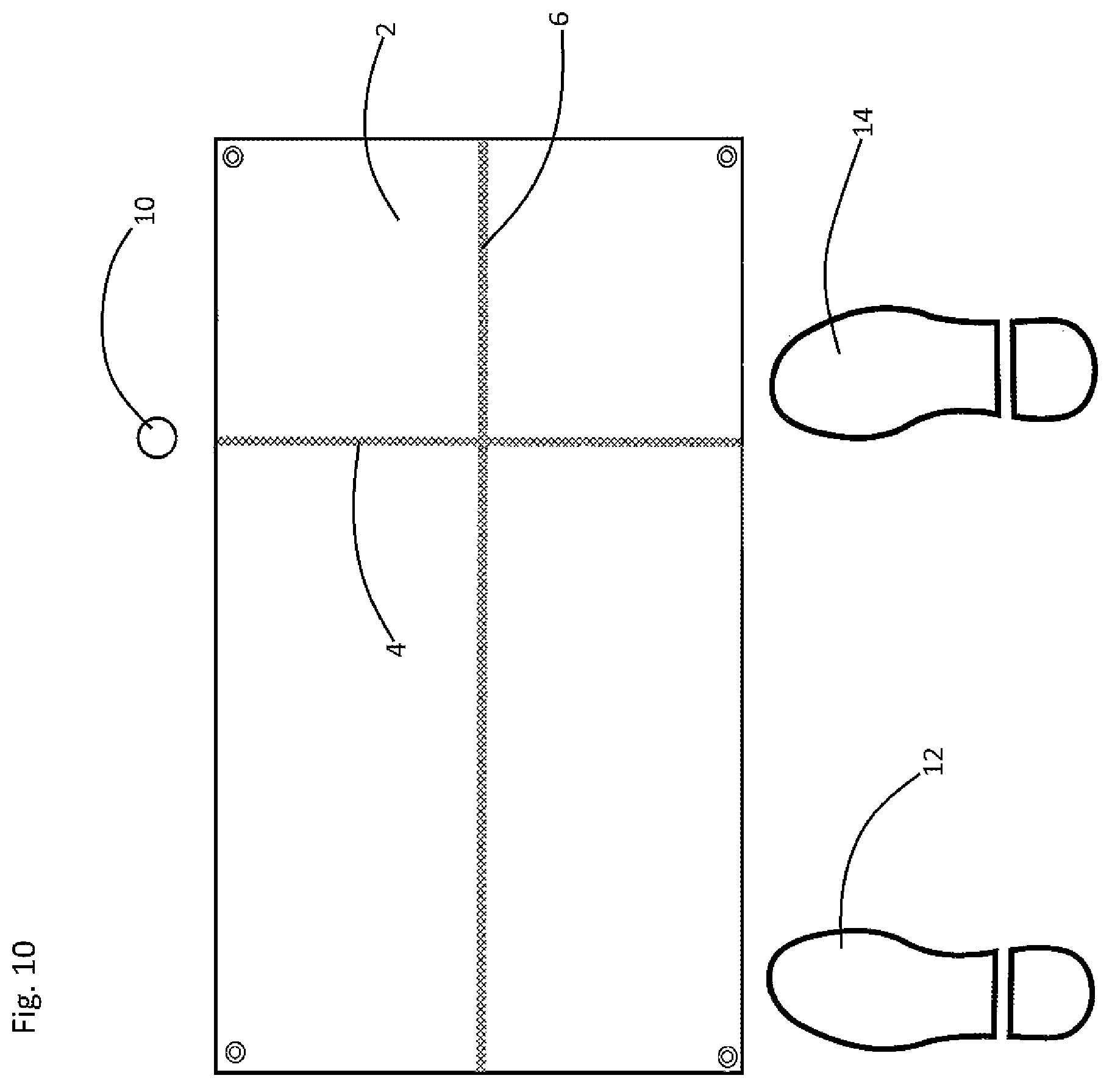 Patent US12551772 Figure 10 – Golf ball address training method