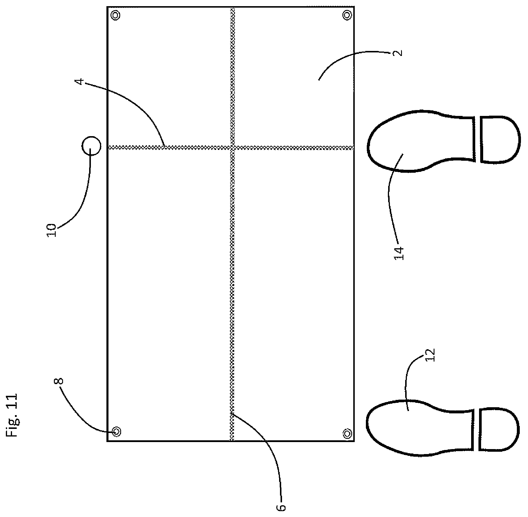 Patent US12551772 Figure 11 – Golf ball address training method