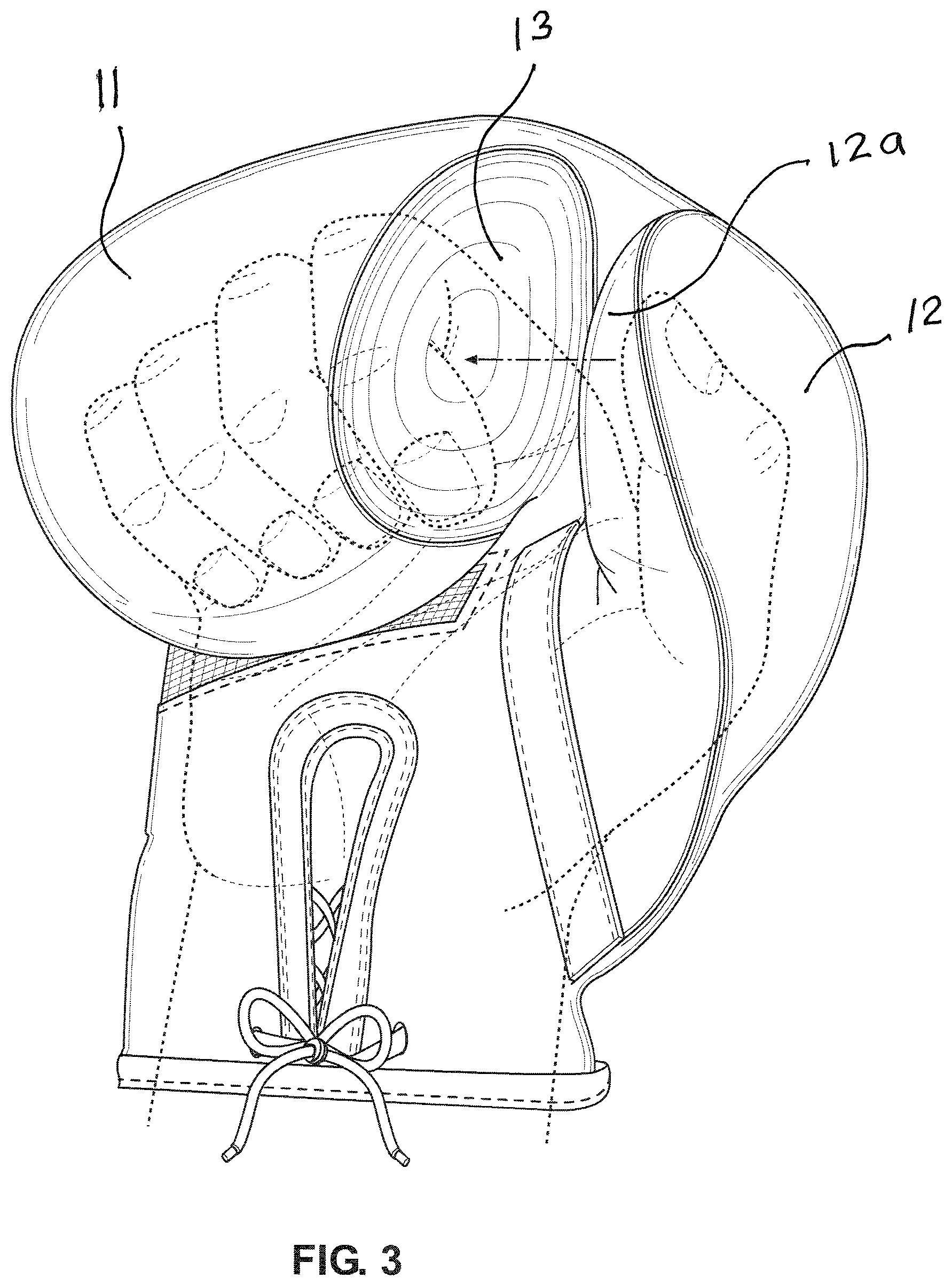 Patent US12551773 Figure 3 – Boxing glove