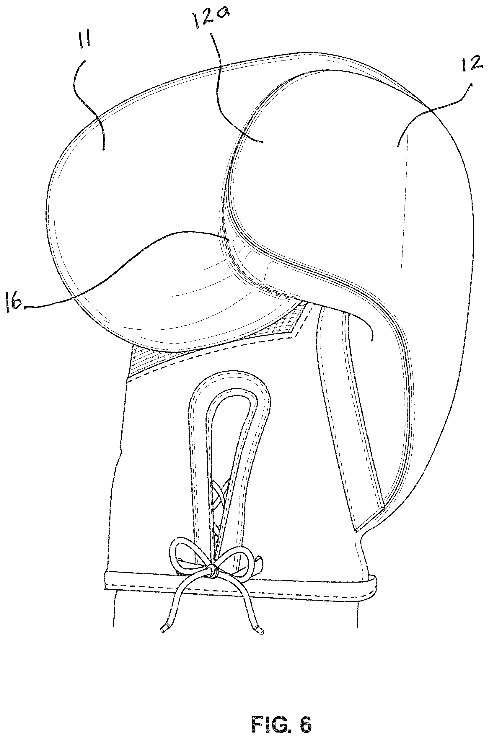 Patent US12551773 Figure 6 – Boxing glove