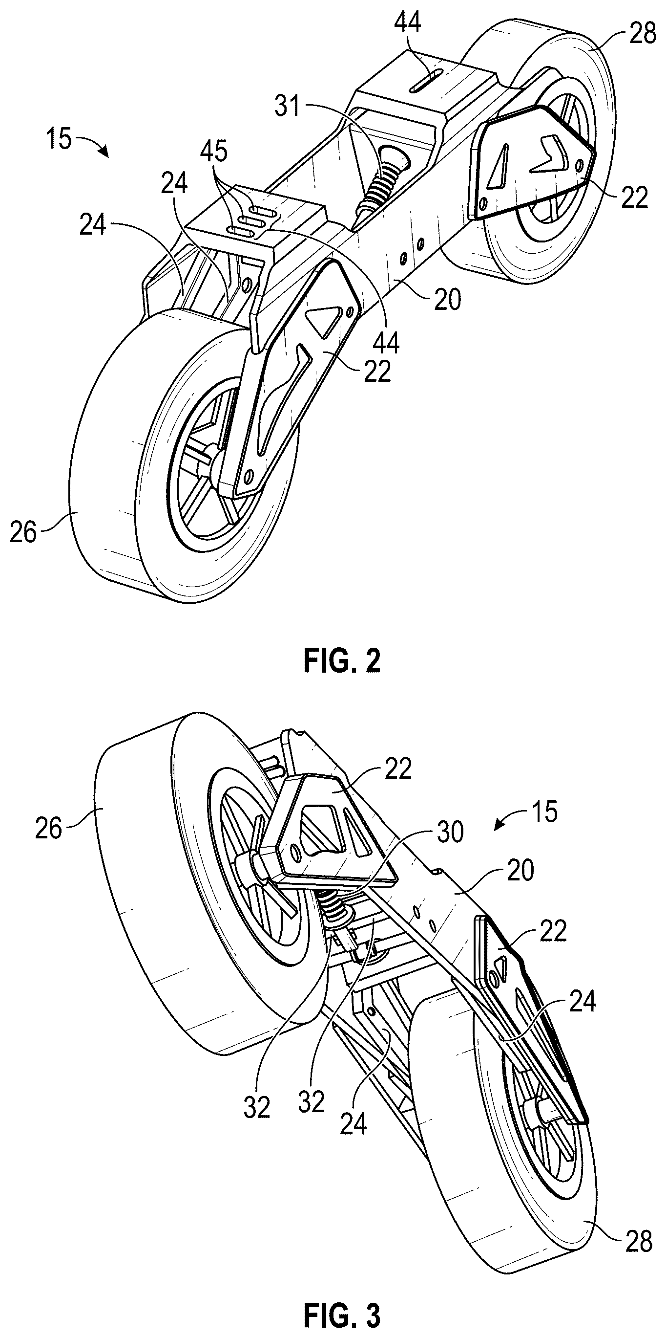 Patent US12551774 Figure 2 – Snowless suspension ski
