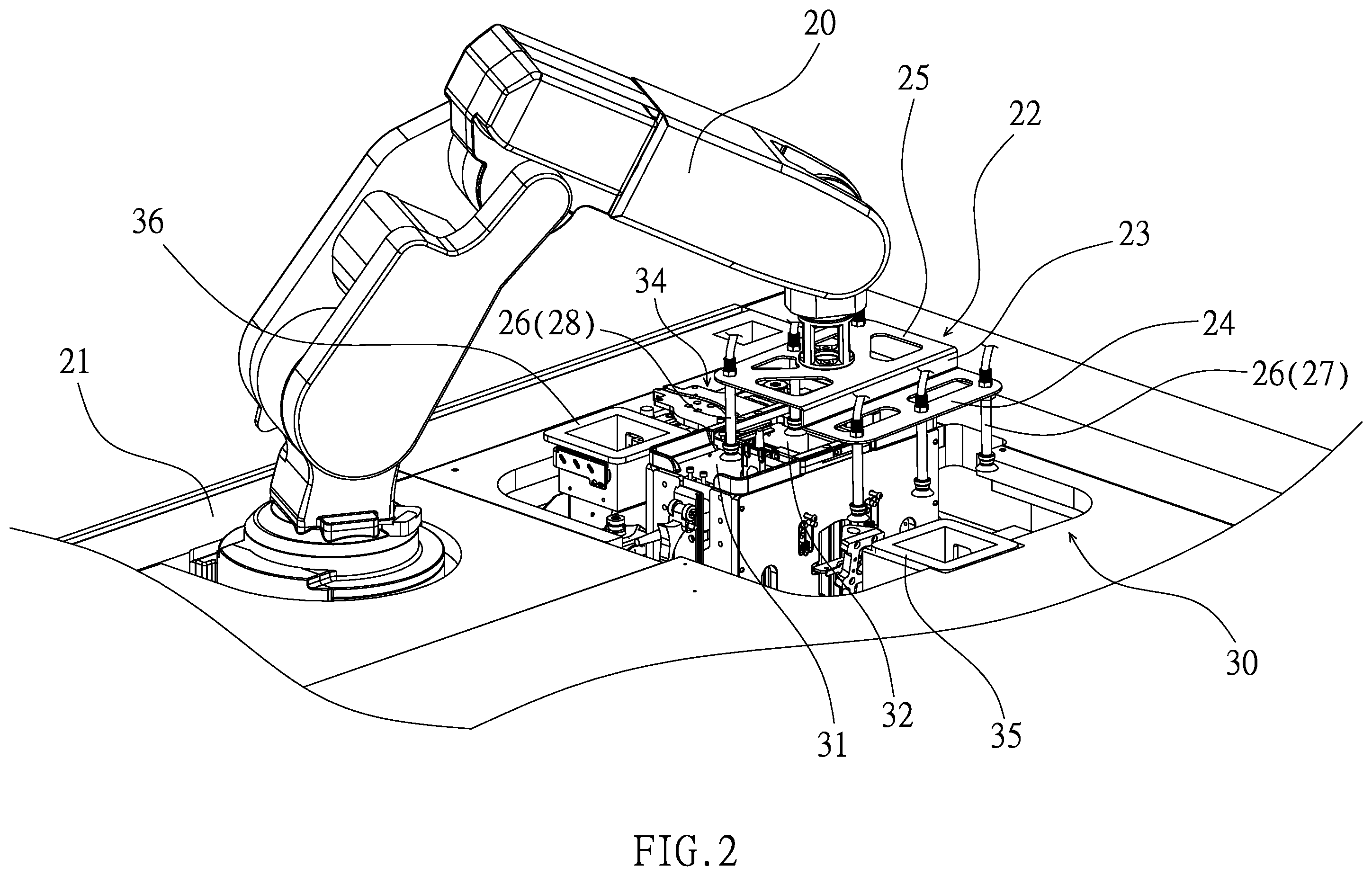 Patent US12551776 Figure 2 – System for picking cards and identification for a card game