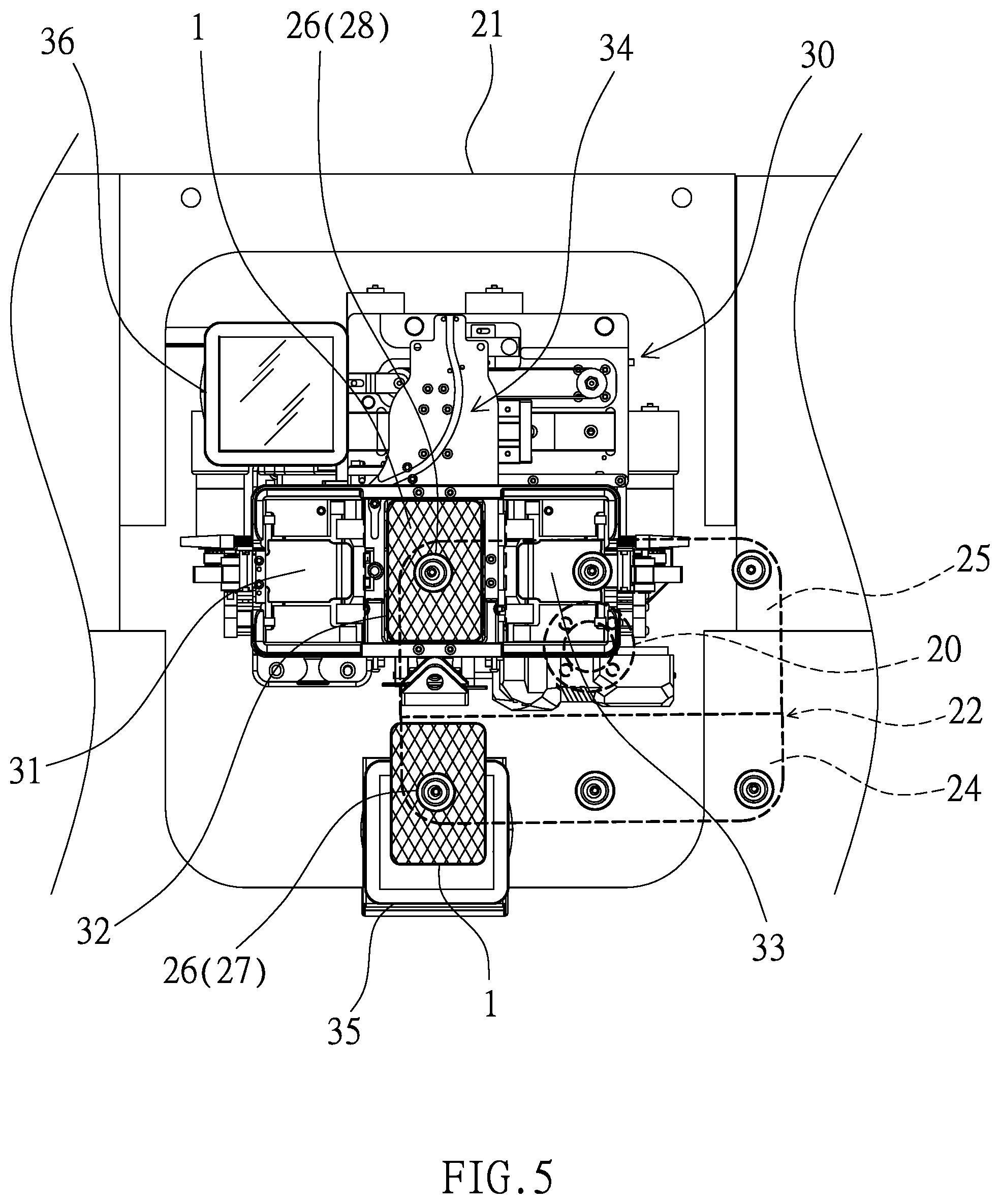 Patent US12551776 Figure 5 – System for picking cards and identification for a card game