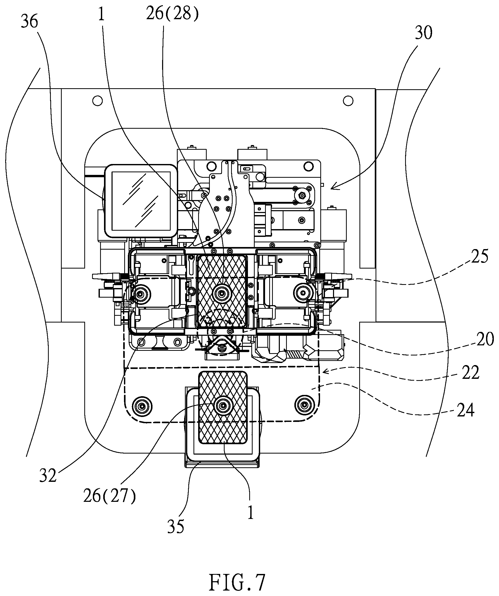 Patent US12551776 Figure 7 – System for picking cards and identification for a card game