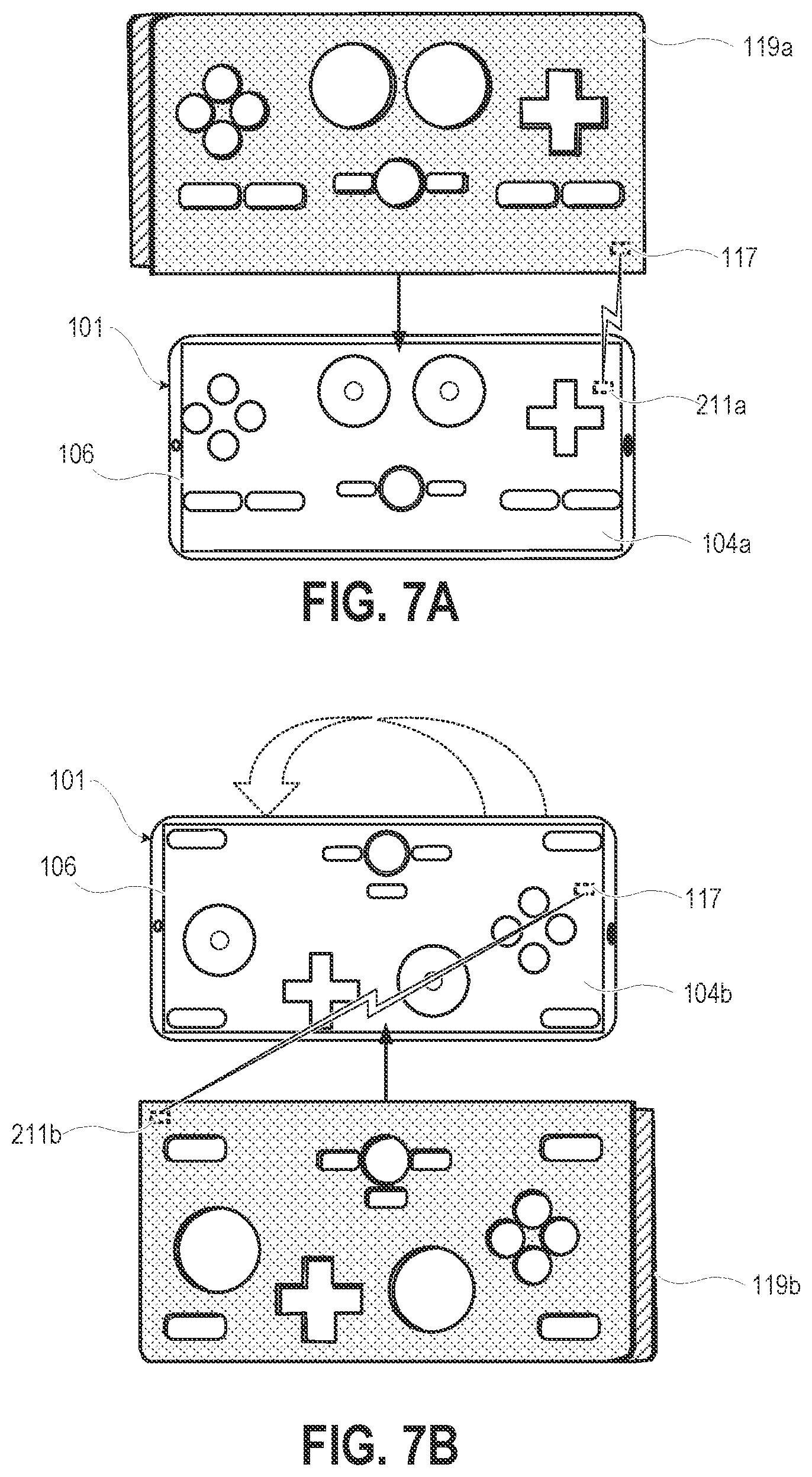 Patent US12551784 Figure 5 – Tactile overlay for touch screen virtual game controller coupled to external display