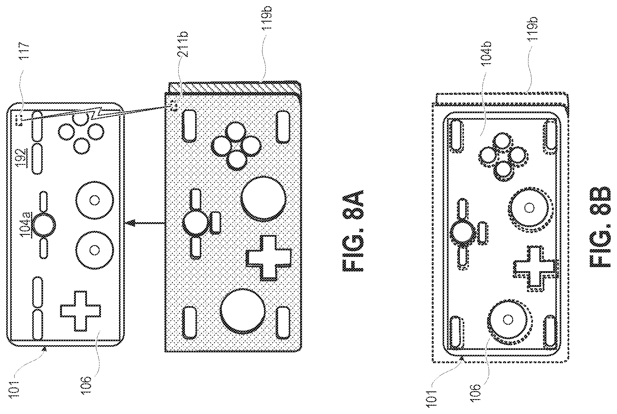 Patent US12551784 Figure 6 – Tactile overlay for touch screen virtual game controller coupled to external display