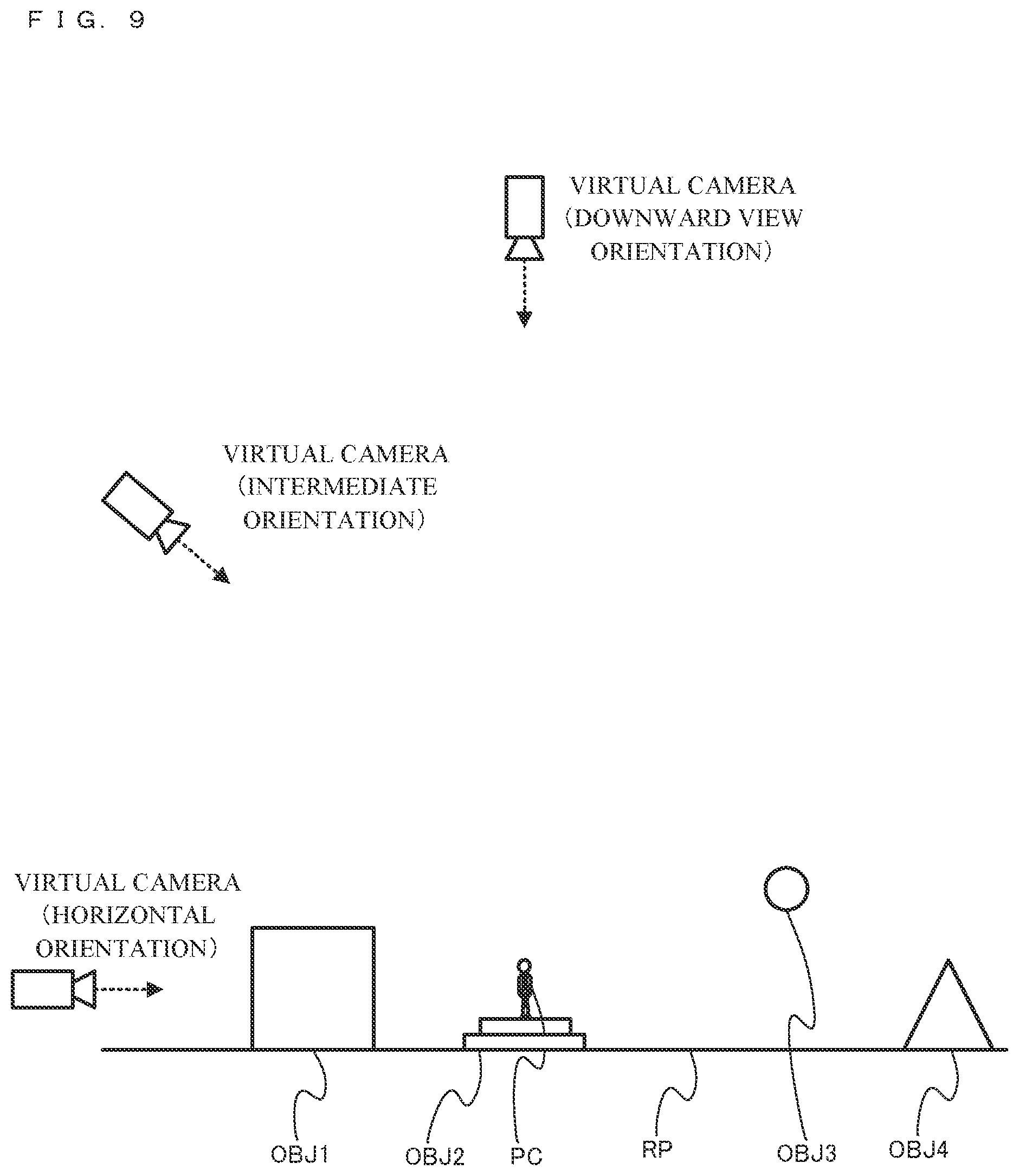 Patent US12551793 Figure 9 – Storage medium storing information processing program for generating an image depth of field mask based on virtual camera shooting direction, and corresponding information processing apparatus, information processing system, and information processing method