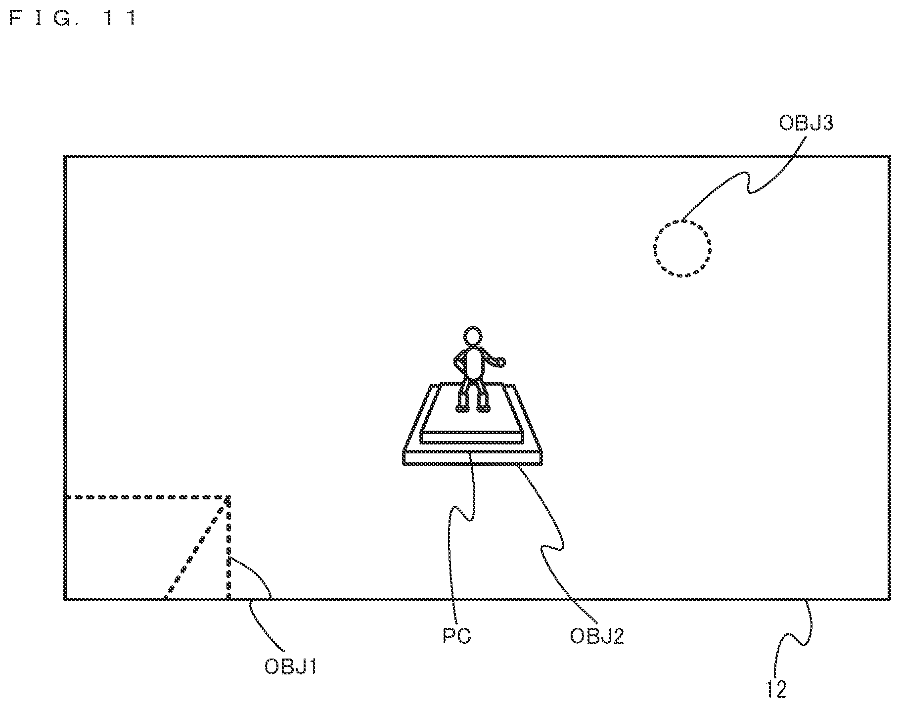 Patent US12551793 Figure 11 – Storage medium storing information processing program for generating an image depth of field mask based on virtual camera shooting direction, and corresponding information processing apparatus, information processing system, and information processing method