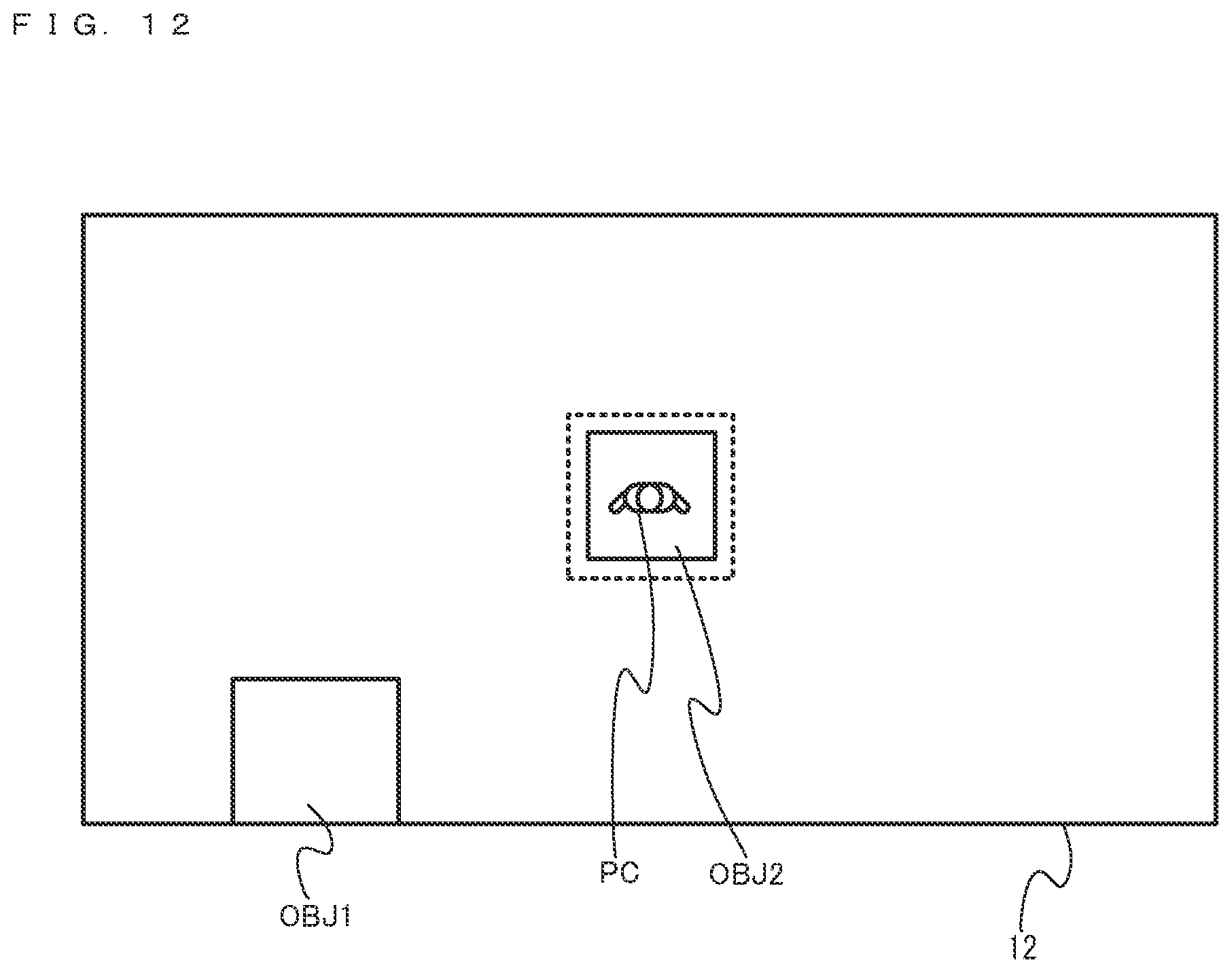 Patent US12551793 Figure 12 – Storage medium storing information processing program for generating an image depth of field mask based on virtual camera shooting direction, and corresponding information processing apparatus, information processing system, and information processing method