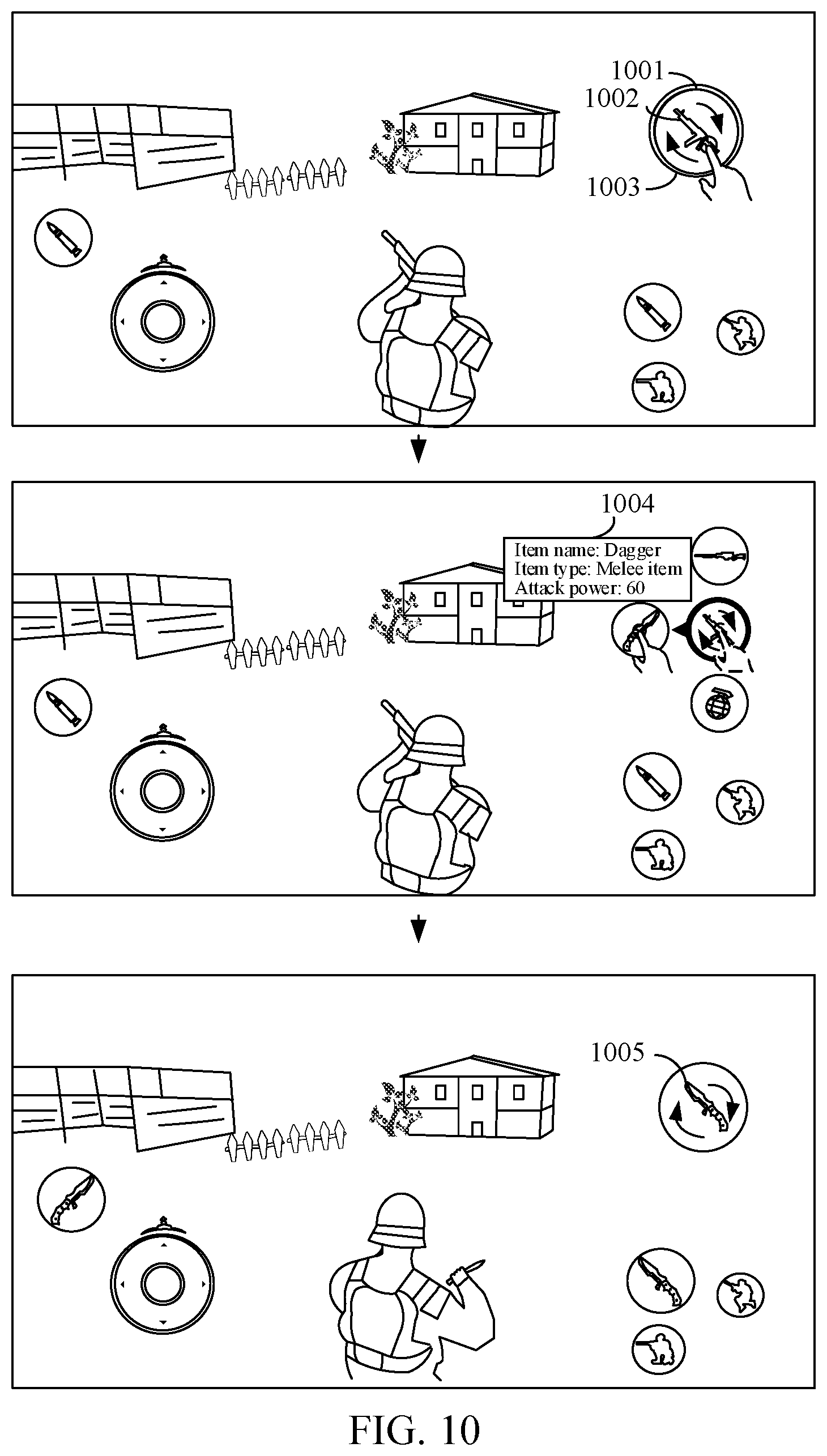 Patent US12551794 Figure 9 – Virtual item selection interface