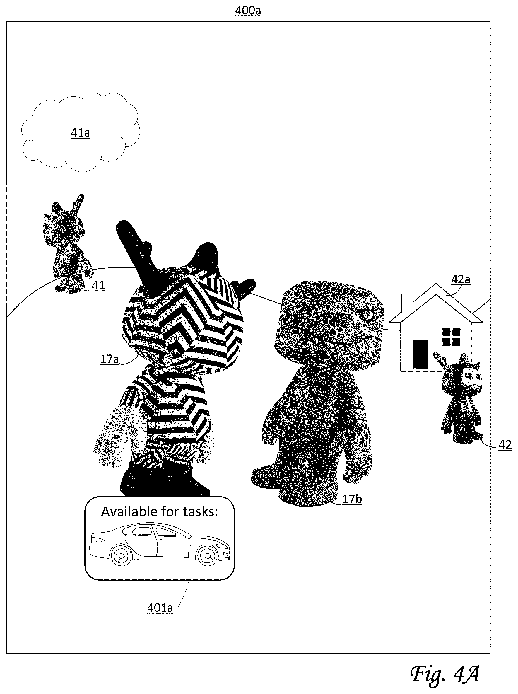 Patent US12551796 Figure 4 – Systems and methods for temporarily ceding control over unique digital articles for player-specified tasks