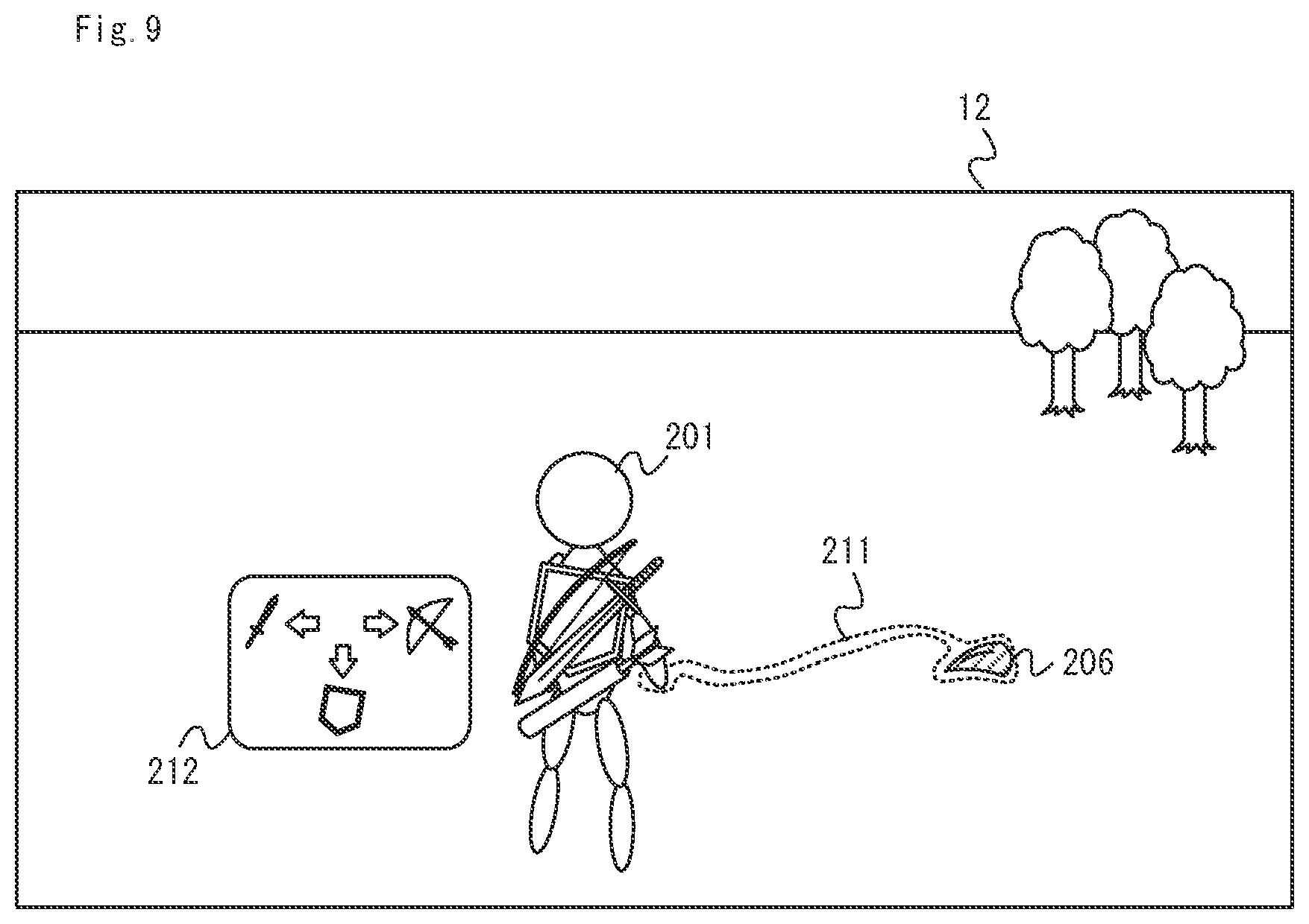 Patent US12551798 Figure 9 – Storage medium, information processing system, information processing apparatus, and game processing method