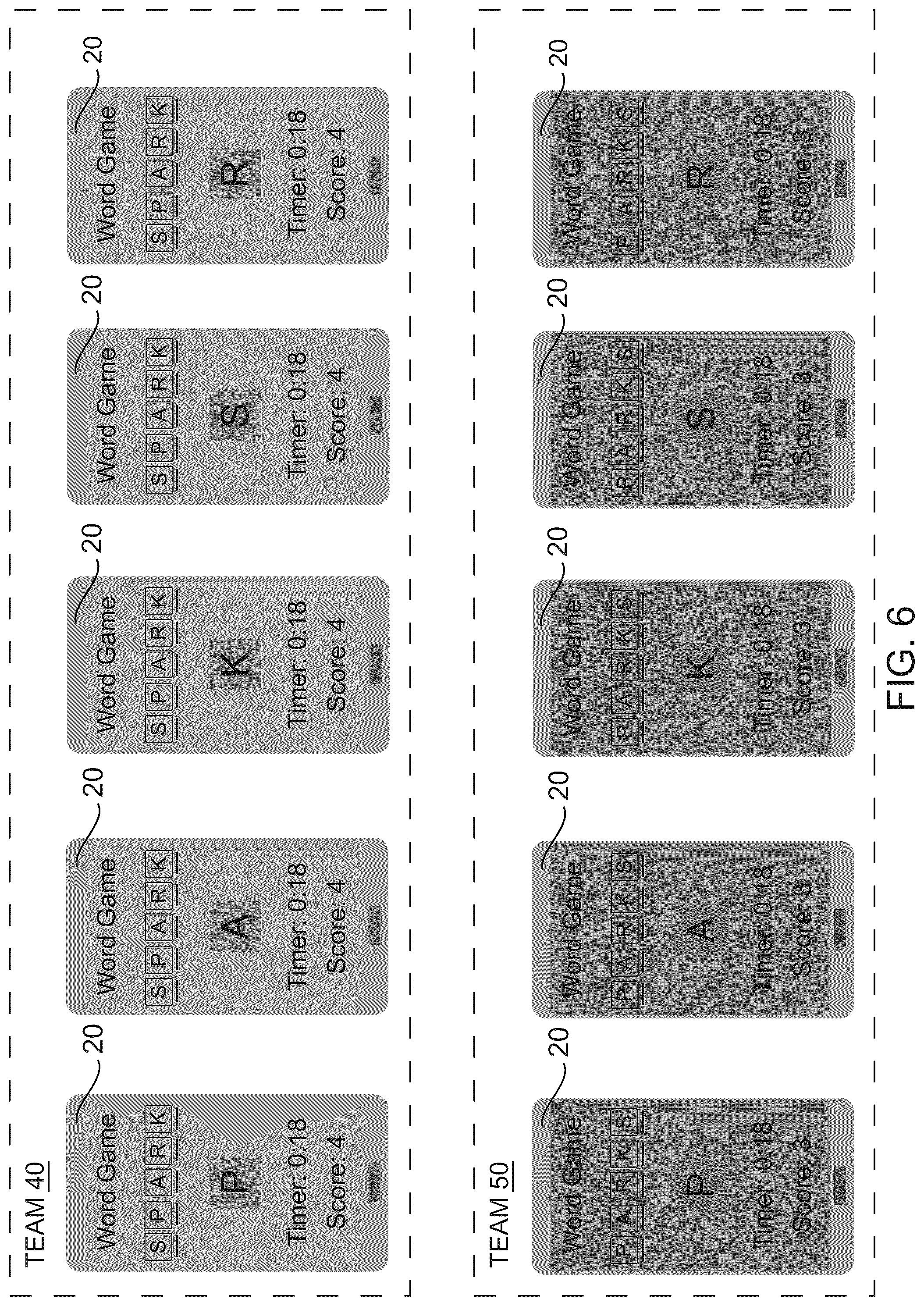 Patent US12551803 Figure 11 – Word game system