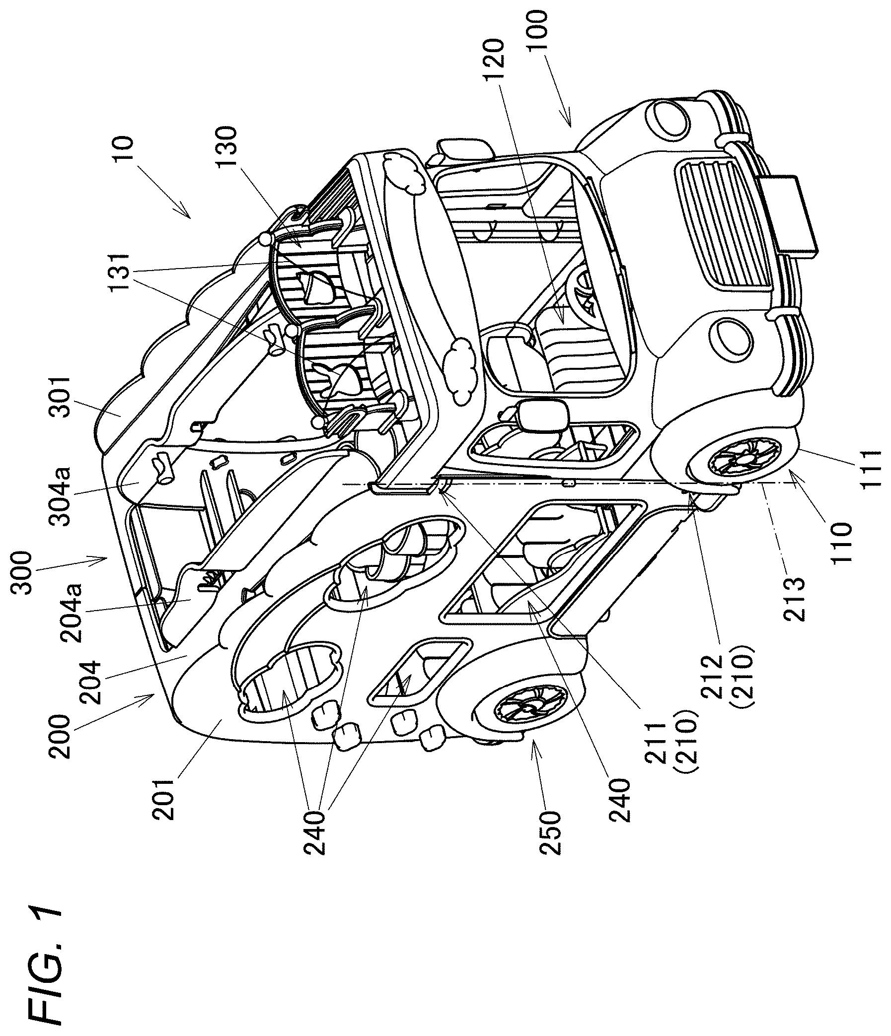 Patent US12551807 Figure 1 – Traveling toy for figure play