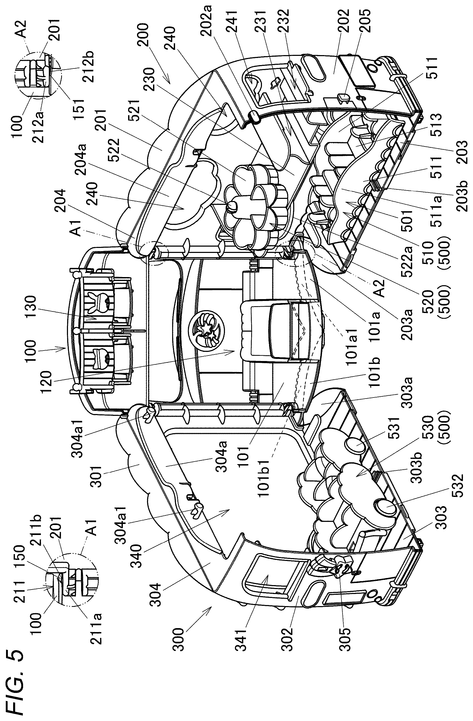Patent US12551807 Figure 5 – Traveling toy for figure play