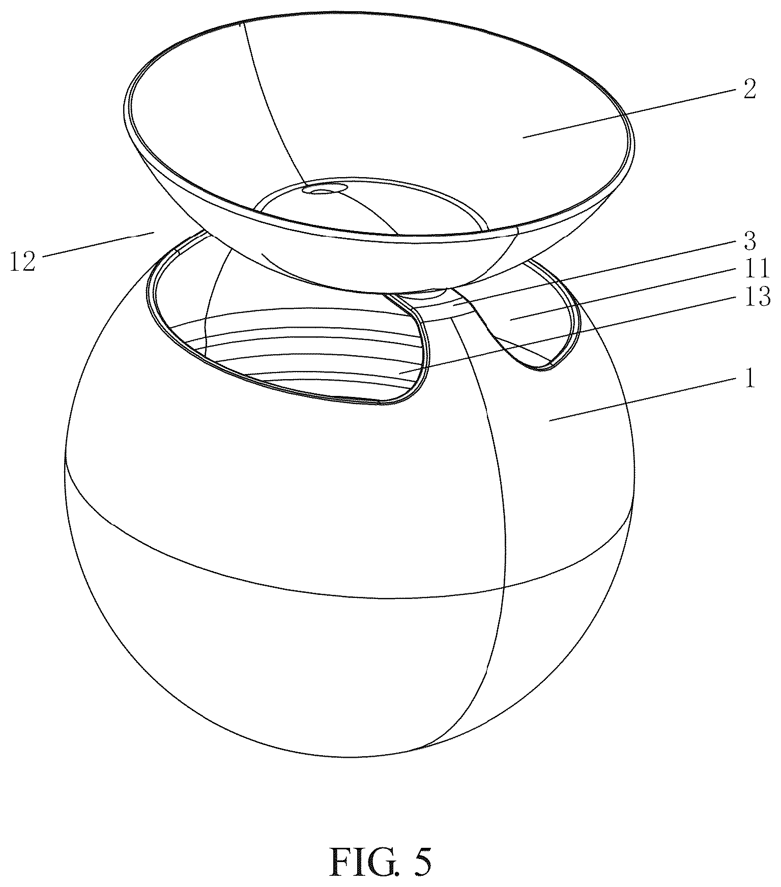 Patent US12551808 Figure 5 – Throwable exploding water ball