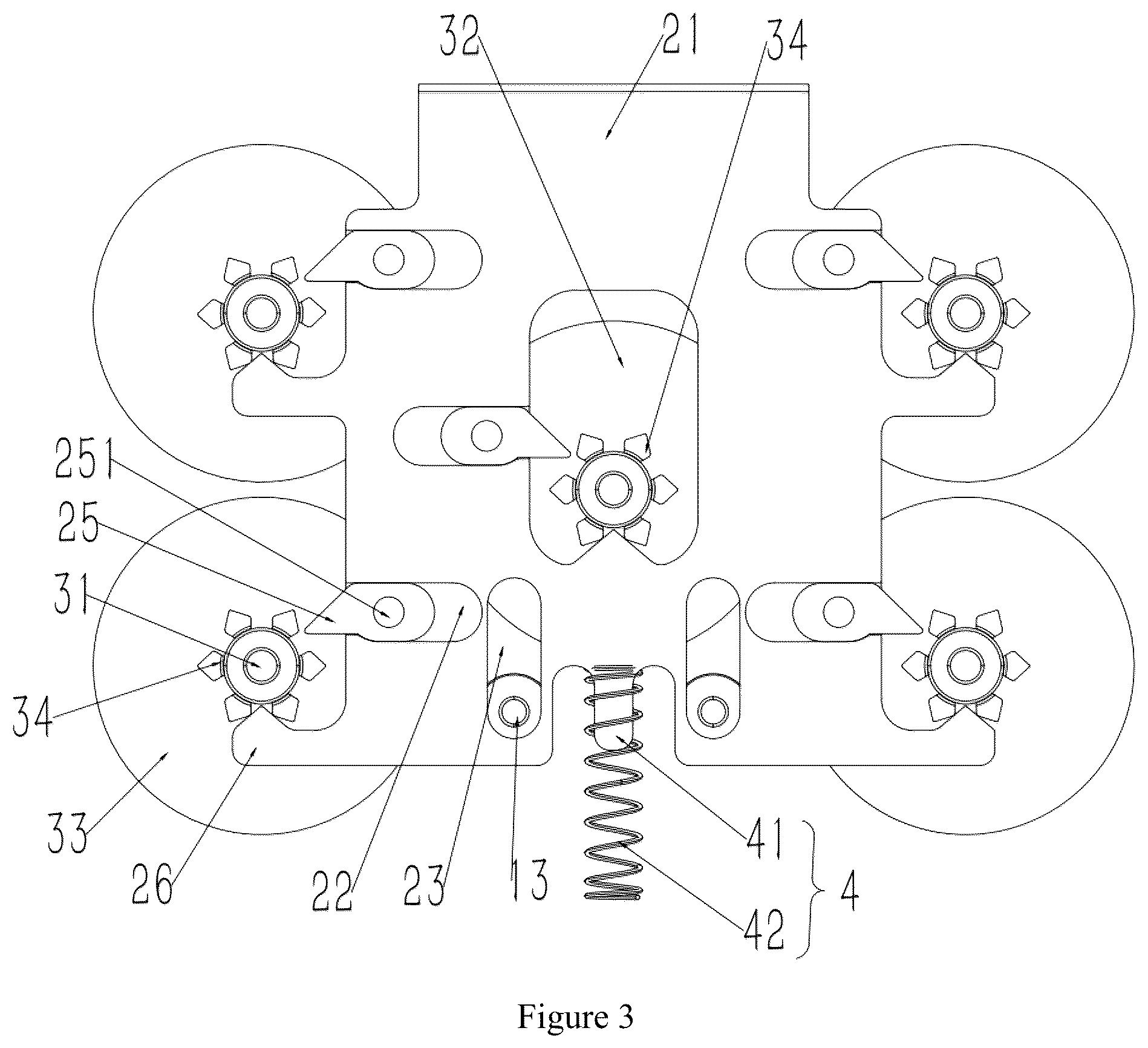 Patent US12551810 Figure 3 – Mechanical fidget toy and electronic equipment stand