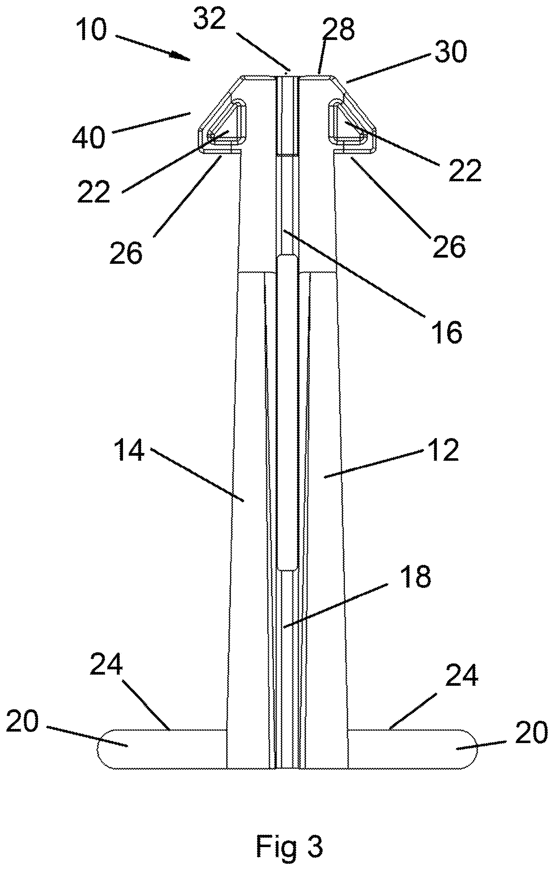 Patent US12551814 Figure 3 – Fasteners for foam construction elements