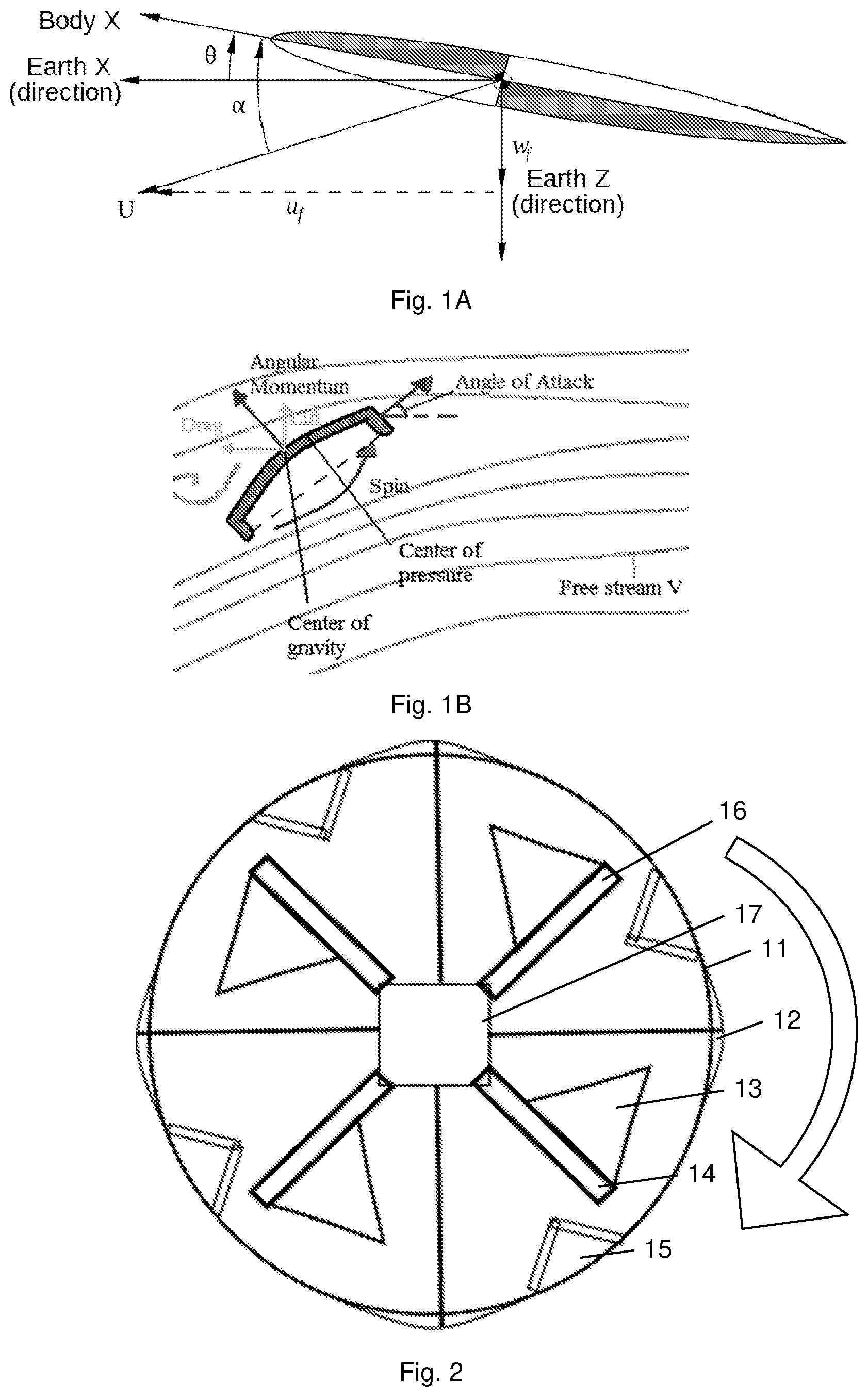 Patent US12551815 Figure 1 – Steerable rotating projectile